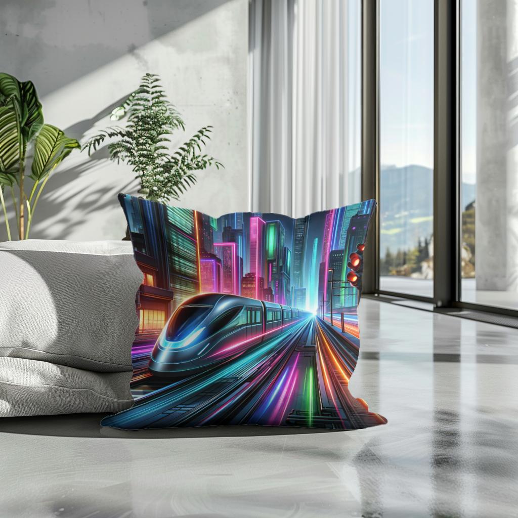 Neon Velocity Cotton Cushion