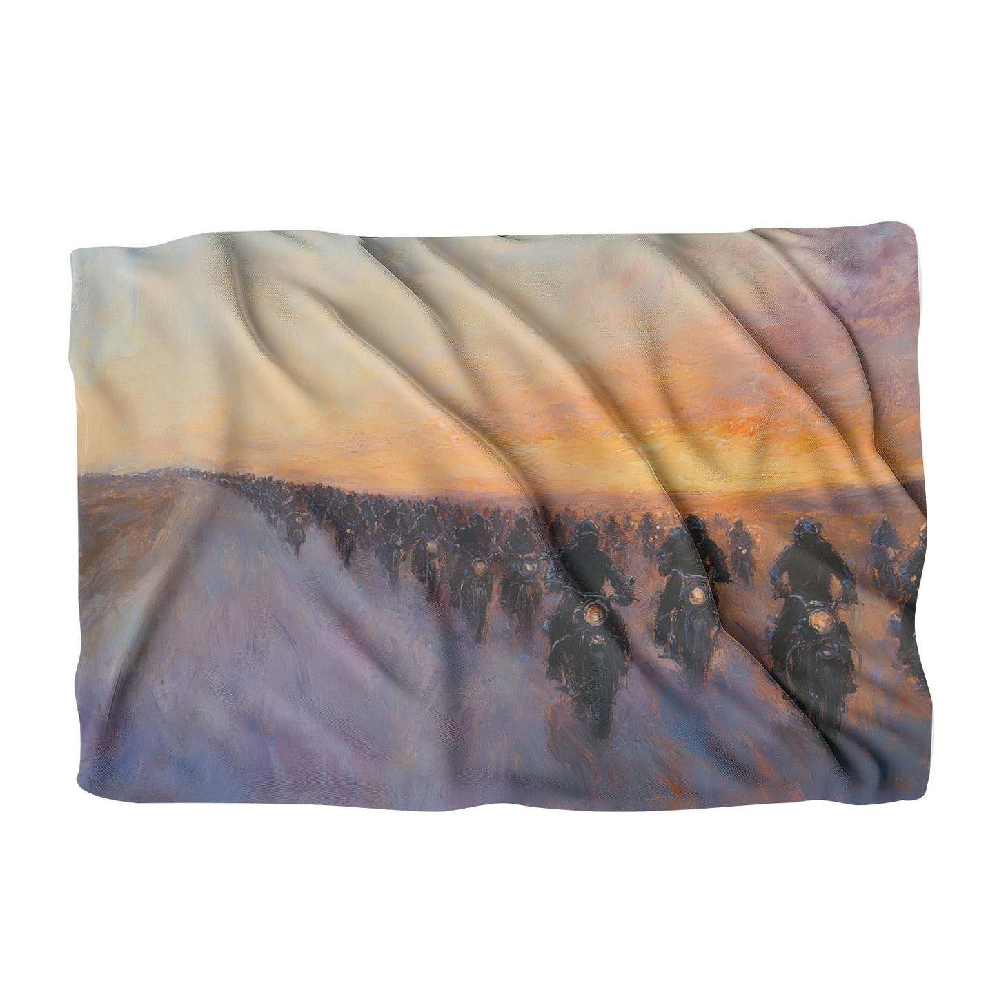 Sunset Biker Journey Blanket