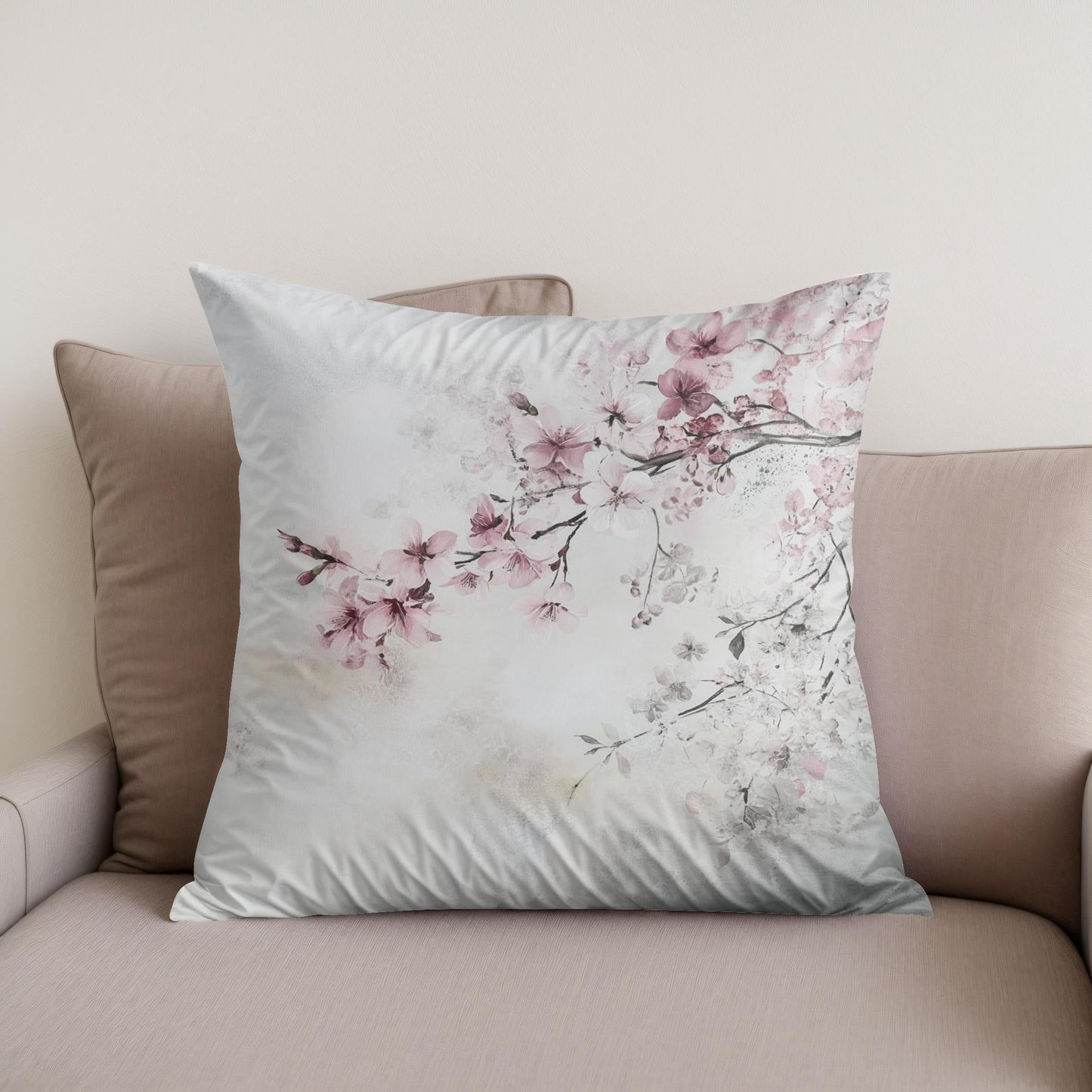 Blossoming Cherry Cotton Cushion