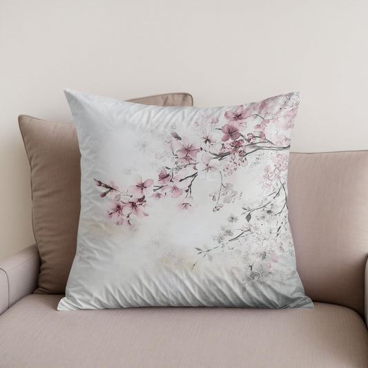 Blossoming Cherry Cotton Cushion