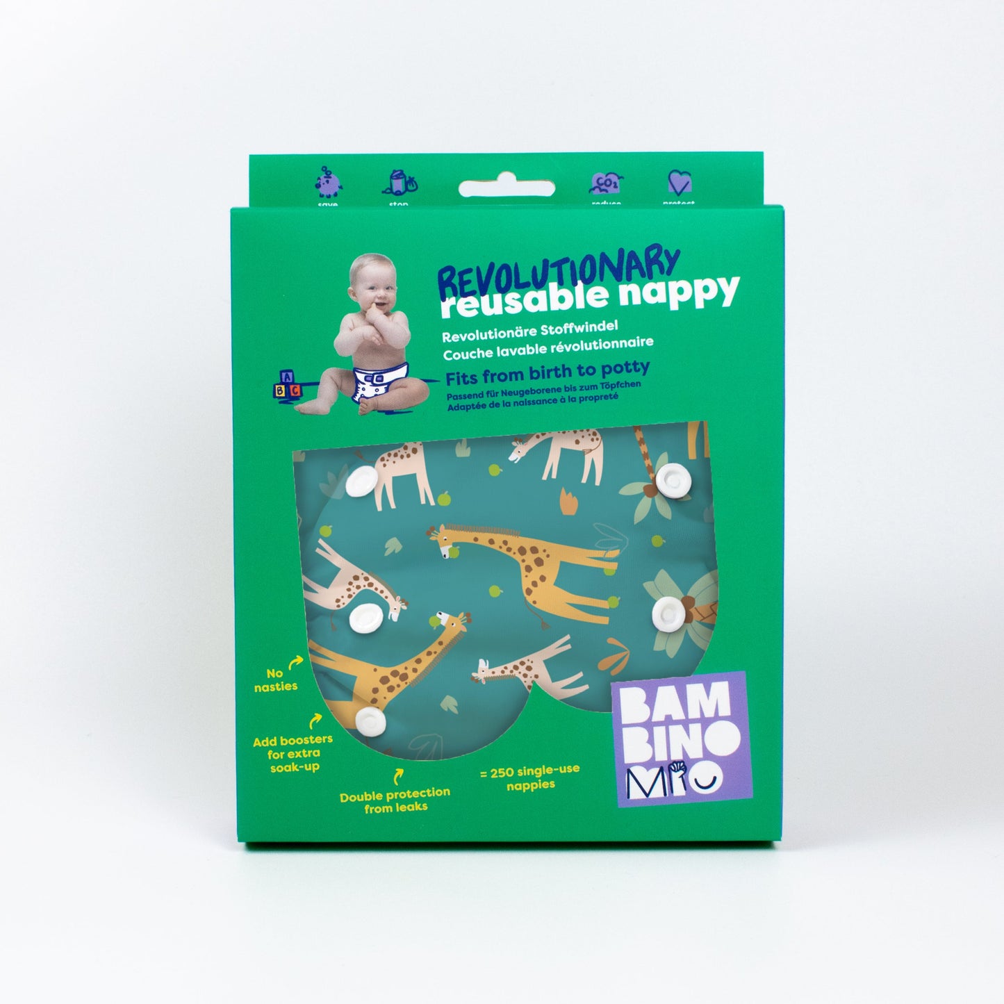 Revolutionary Reusable Nappy in Tall Tails