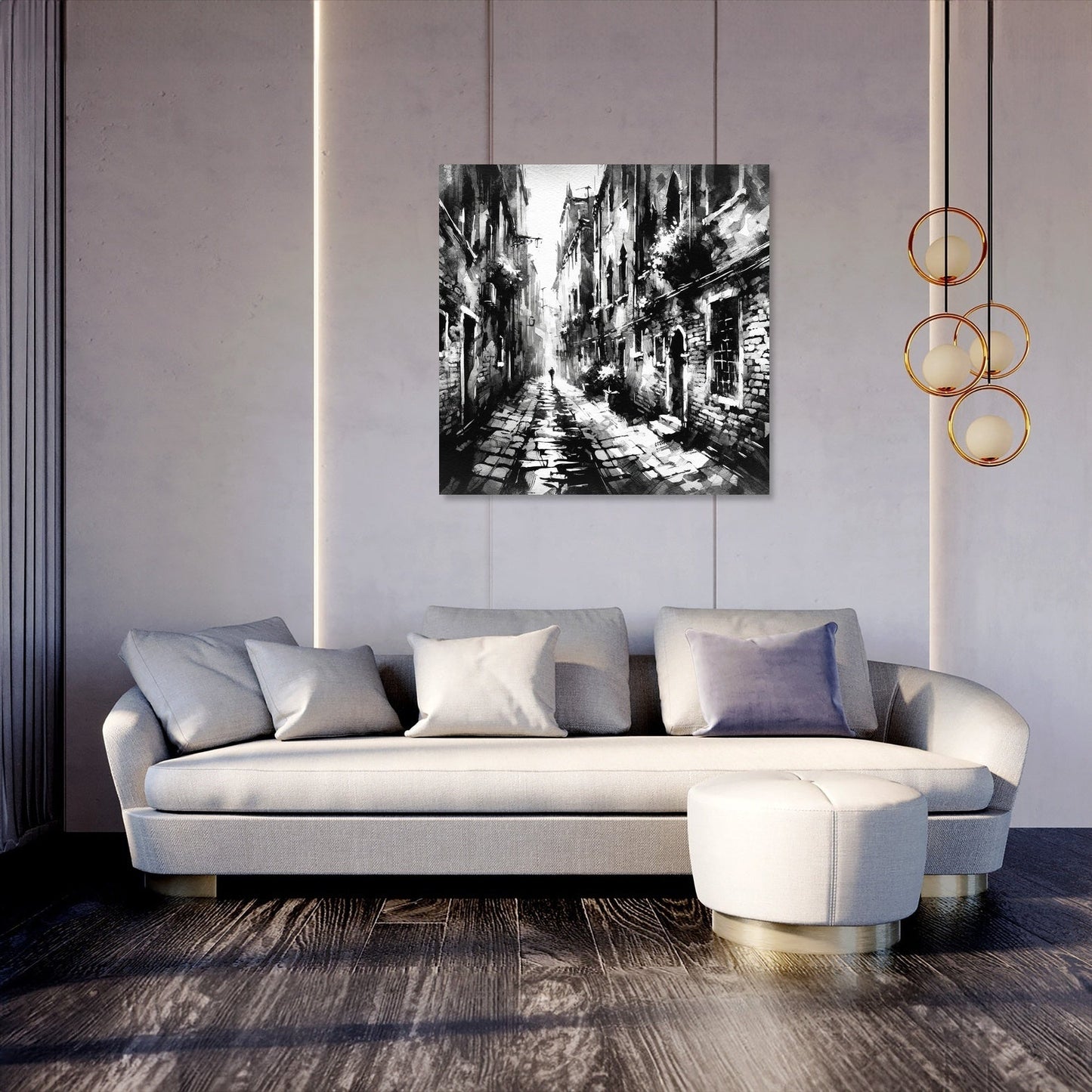 Shadowed Alley Canvas