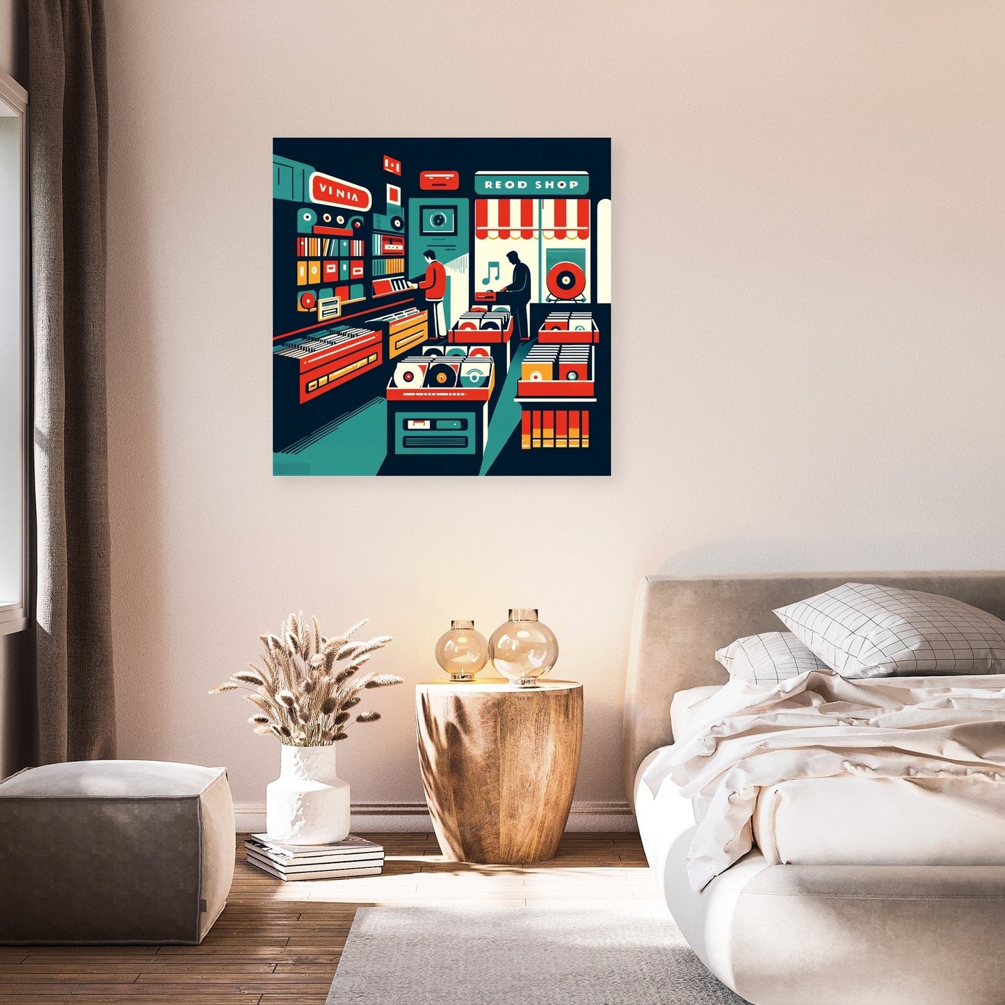 Vintage Vinyl Vibes Canvas
