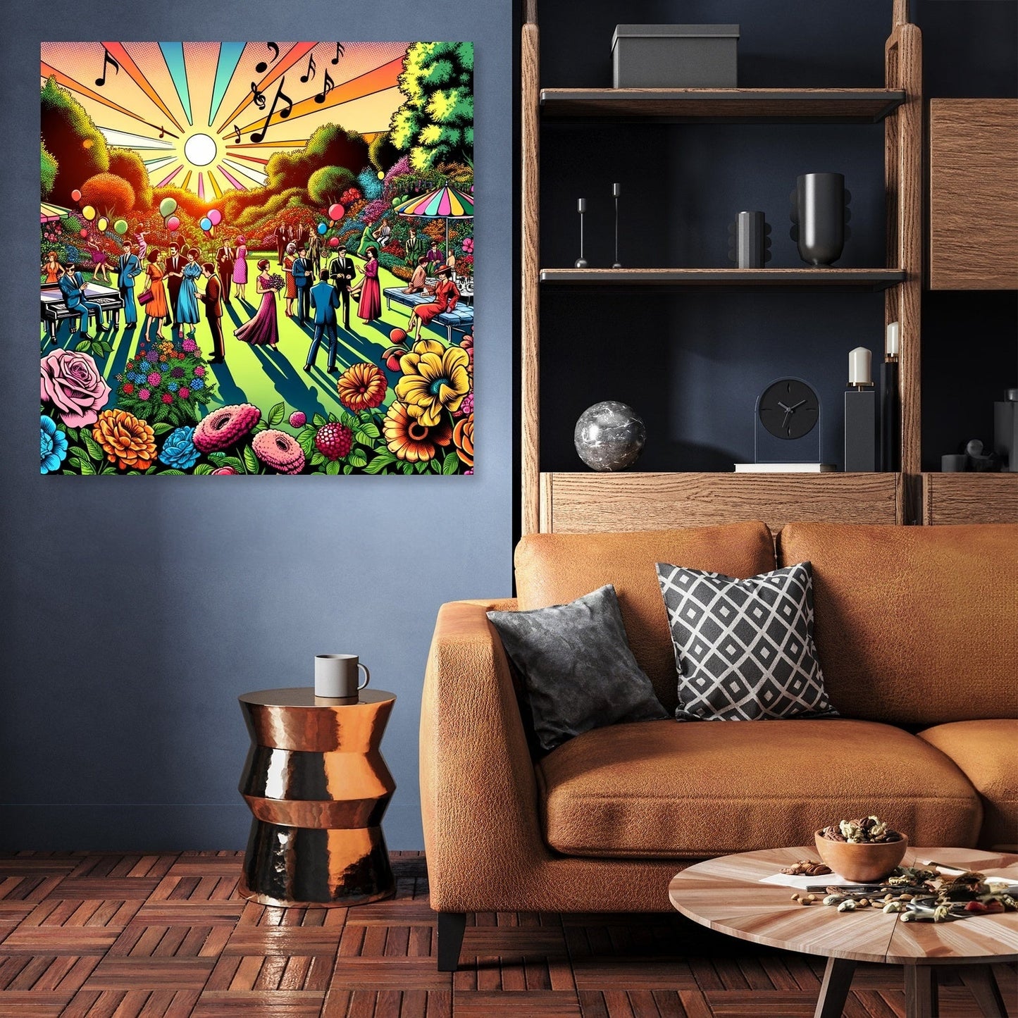 Pop Art Garden Soirée Canvas