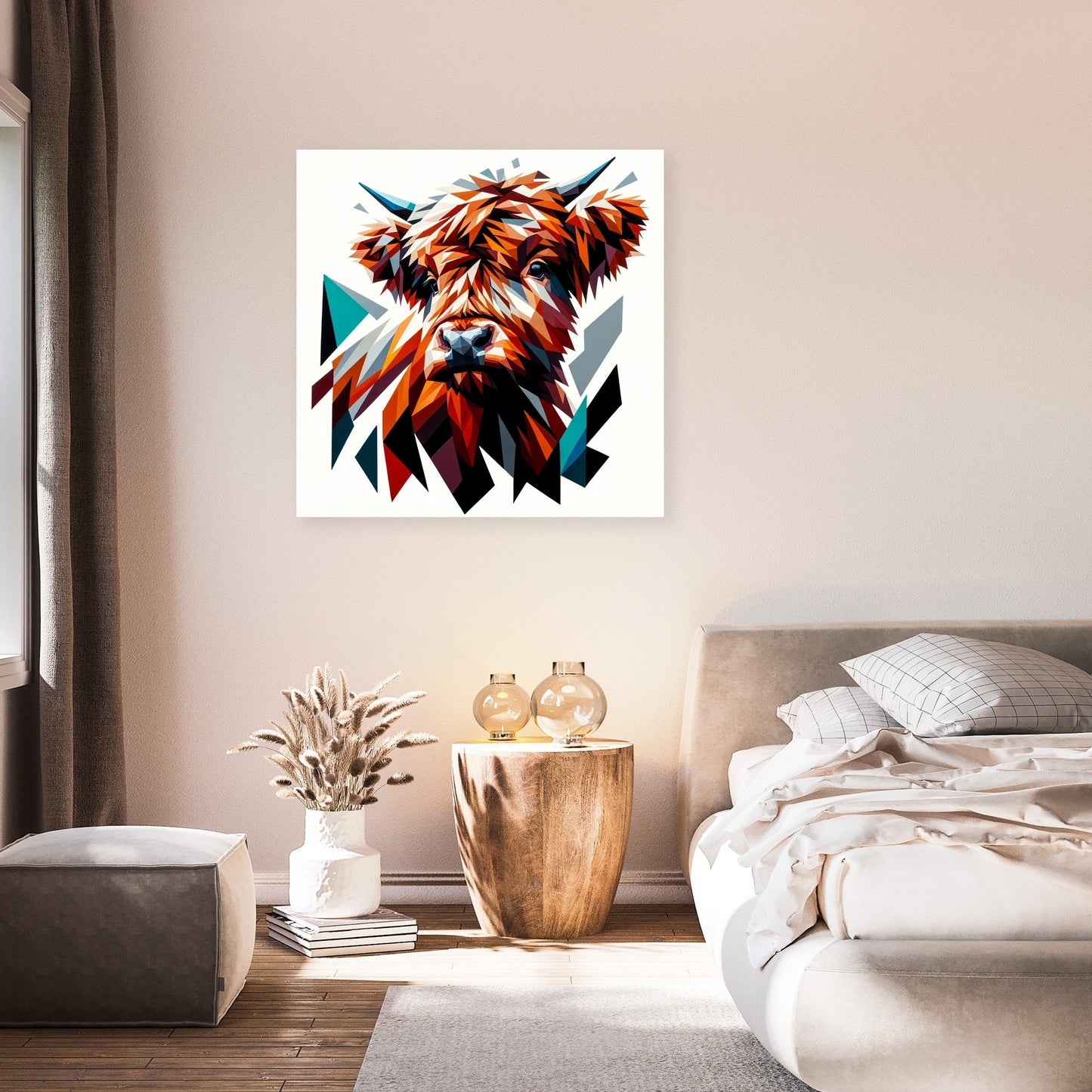 Cubist Highland Mosaic Canvas