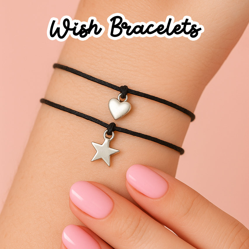 Gemini Star Sign Bracelet – Zodiac Astrology Gift With Birthday Card – Wishstrings Silver Charm