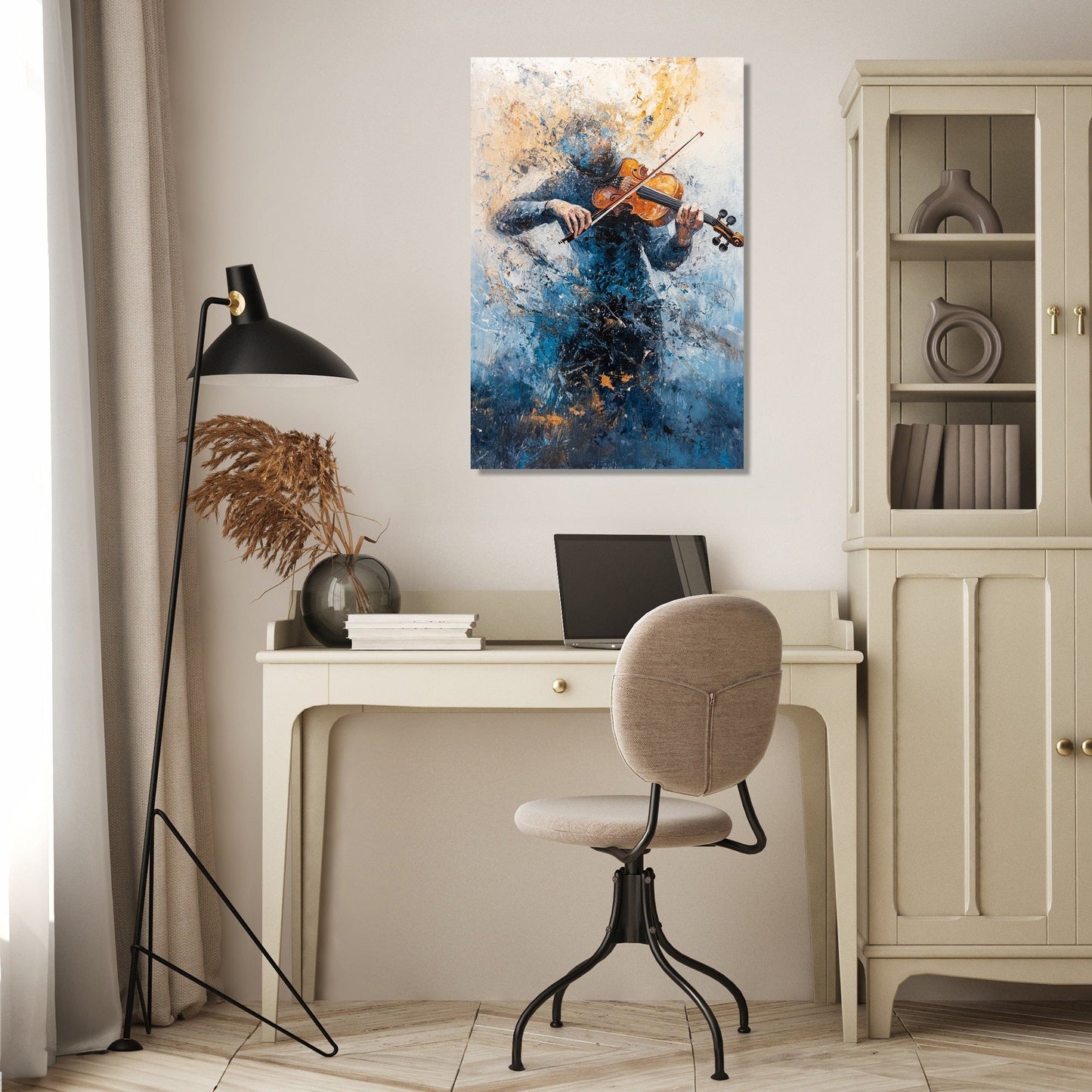 Violinist's Melody Chaos Canvas