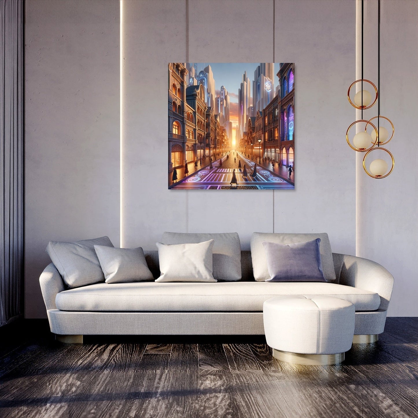 Dusk Fusion Boulevard Canvas