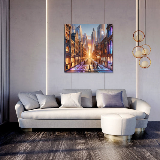 Dusk Fusion Boulevard Canvas