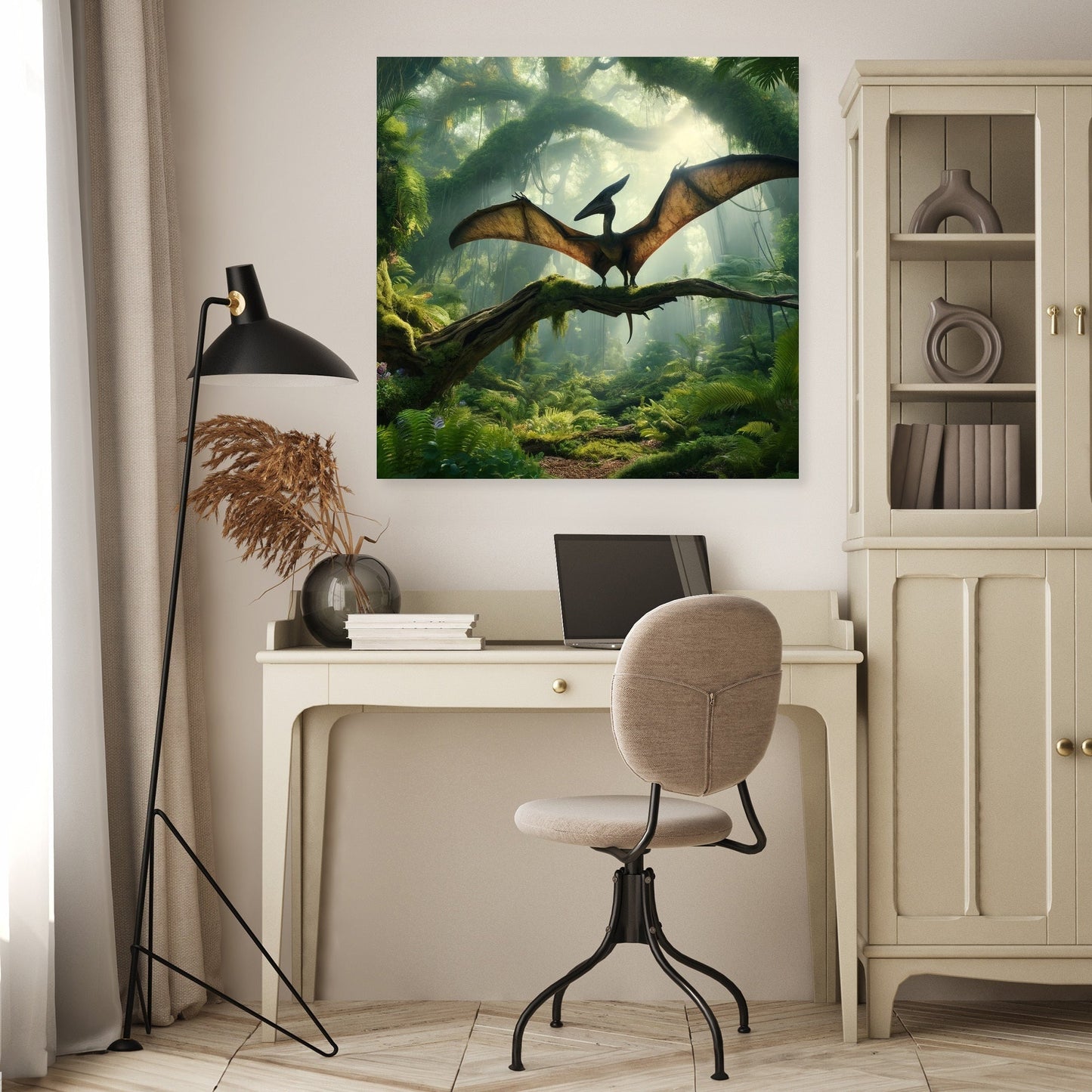 Forest Perch Pterodactyl Canvas