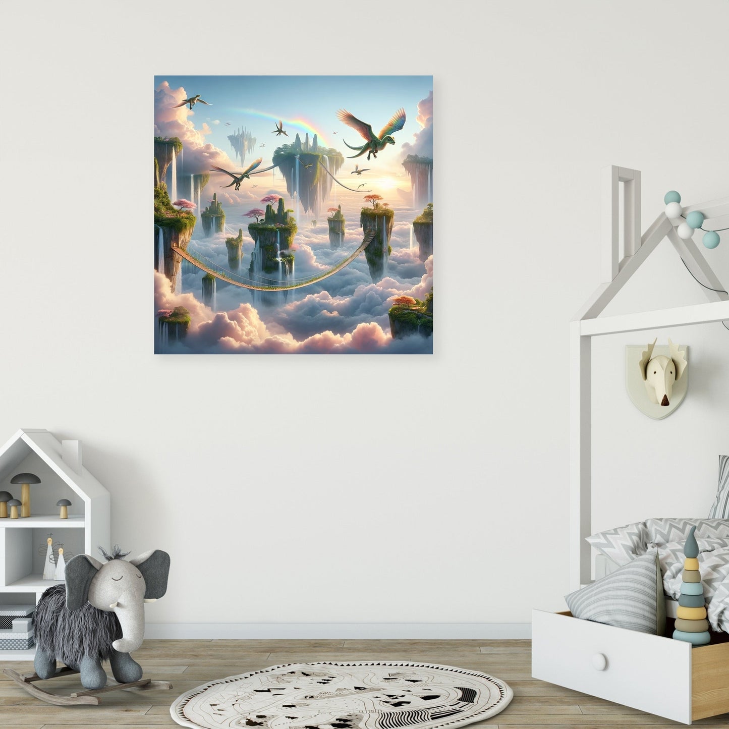Dinosaur Sky Kingdom Canvas