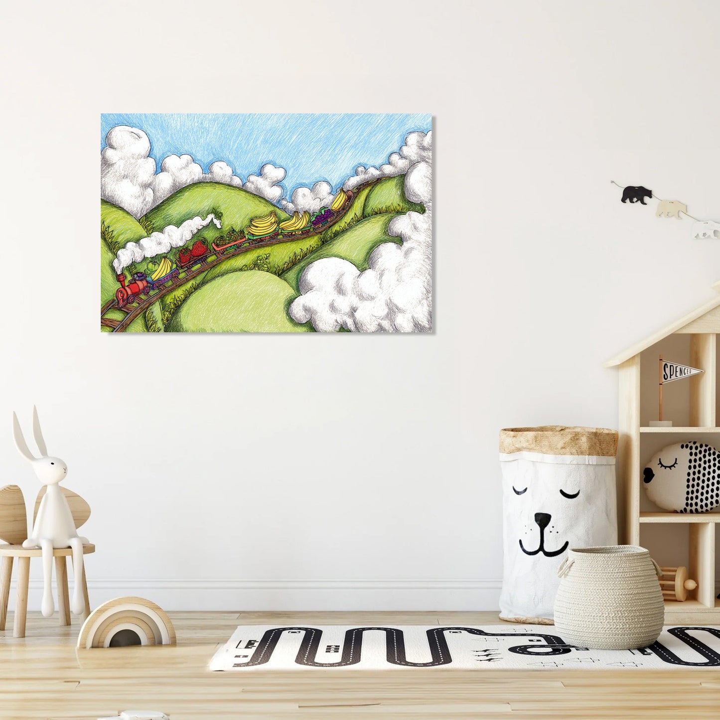 Fruity Train Canvas