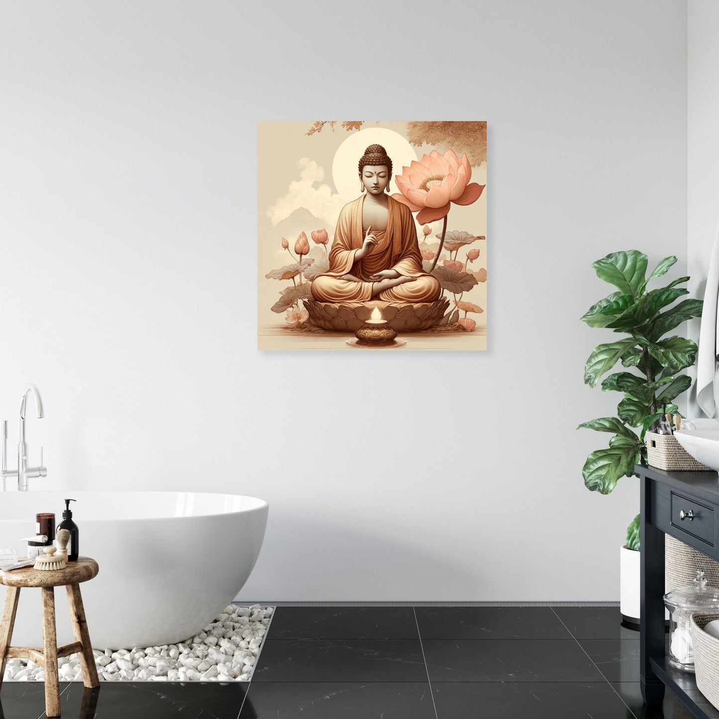 Serenity Lotus Canvas