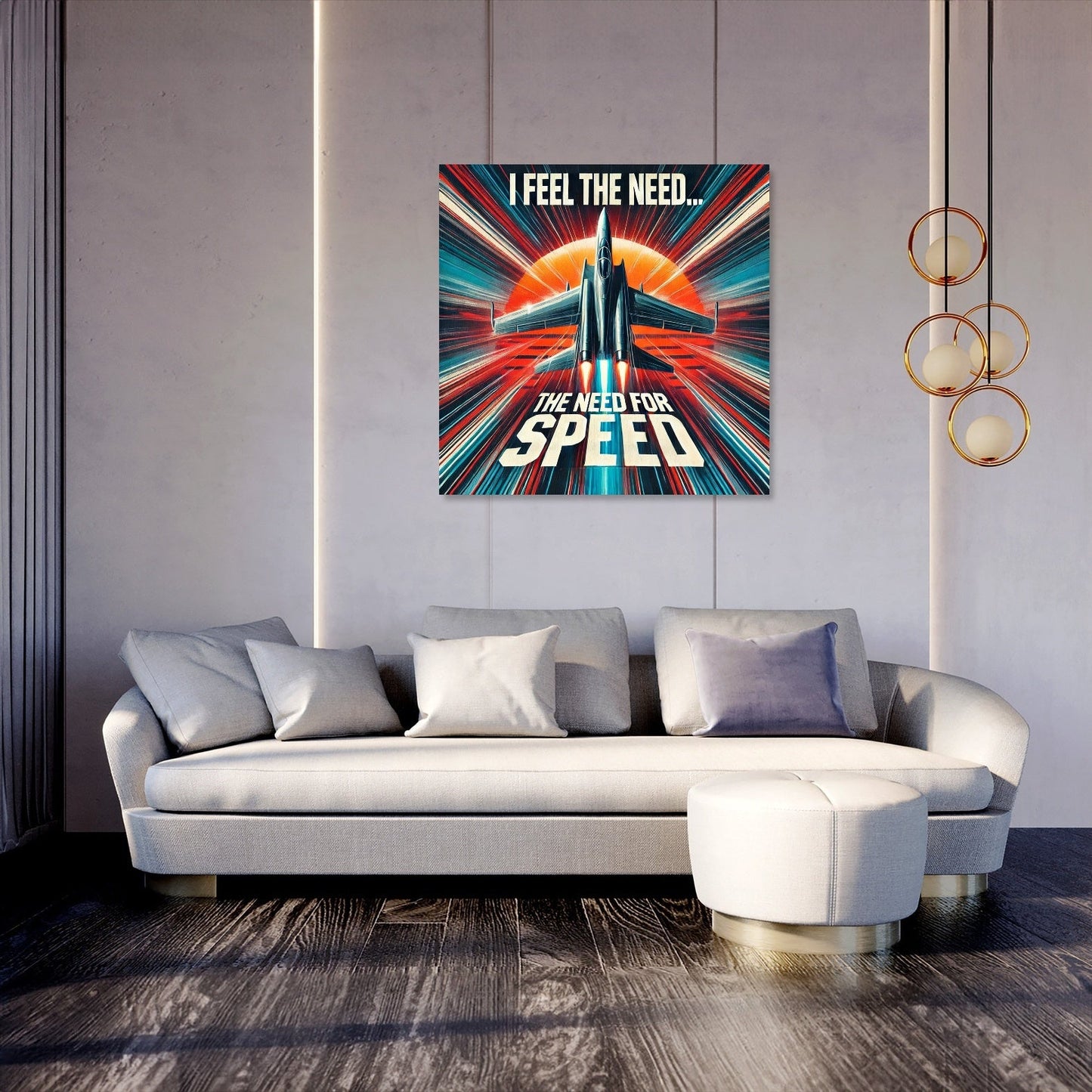Sunset Velocity Canvas
