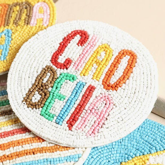 Lisa Angel Set of 4 Ciao Bella Beaded Coaster