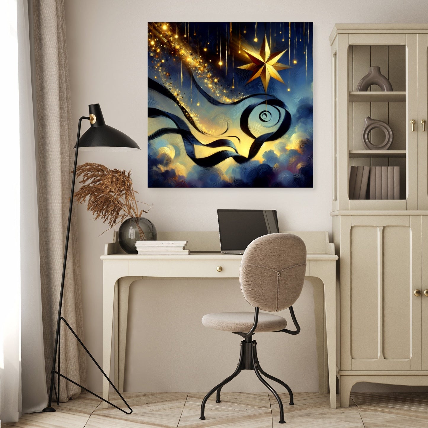 Twilight Mystery Ribbon Canvas