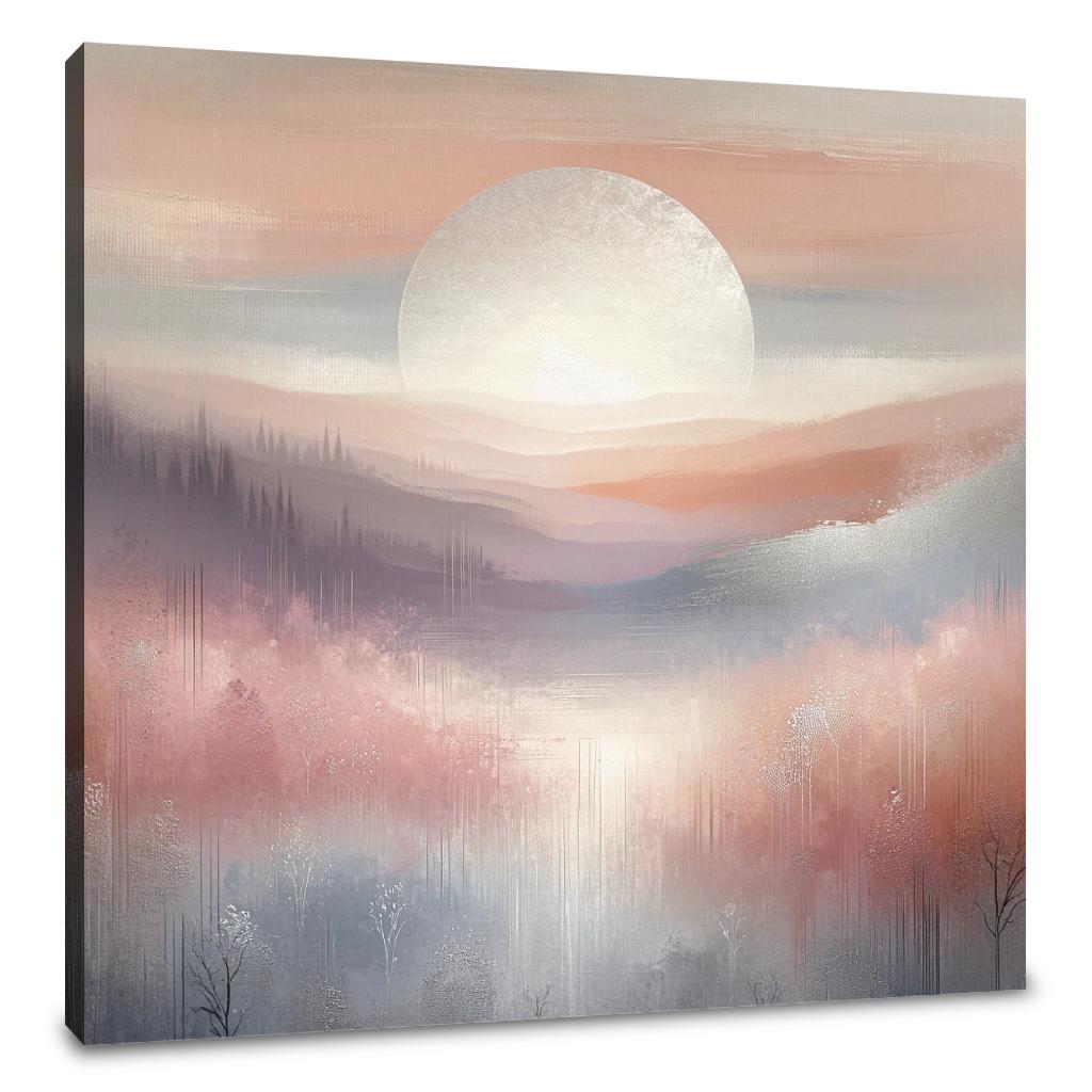 Dawn's Silver Mist Canvas