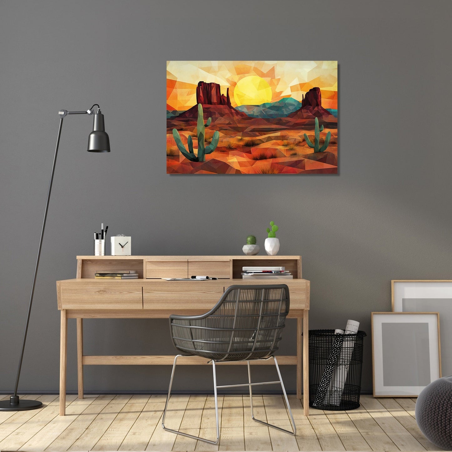 Geometric Wild West Canvas