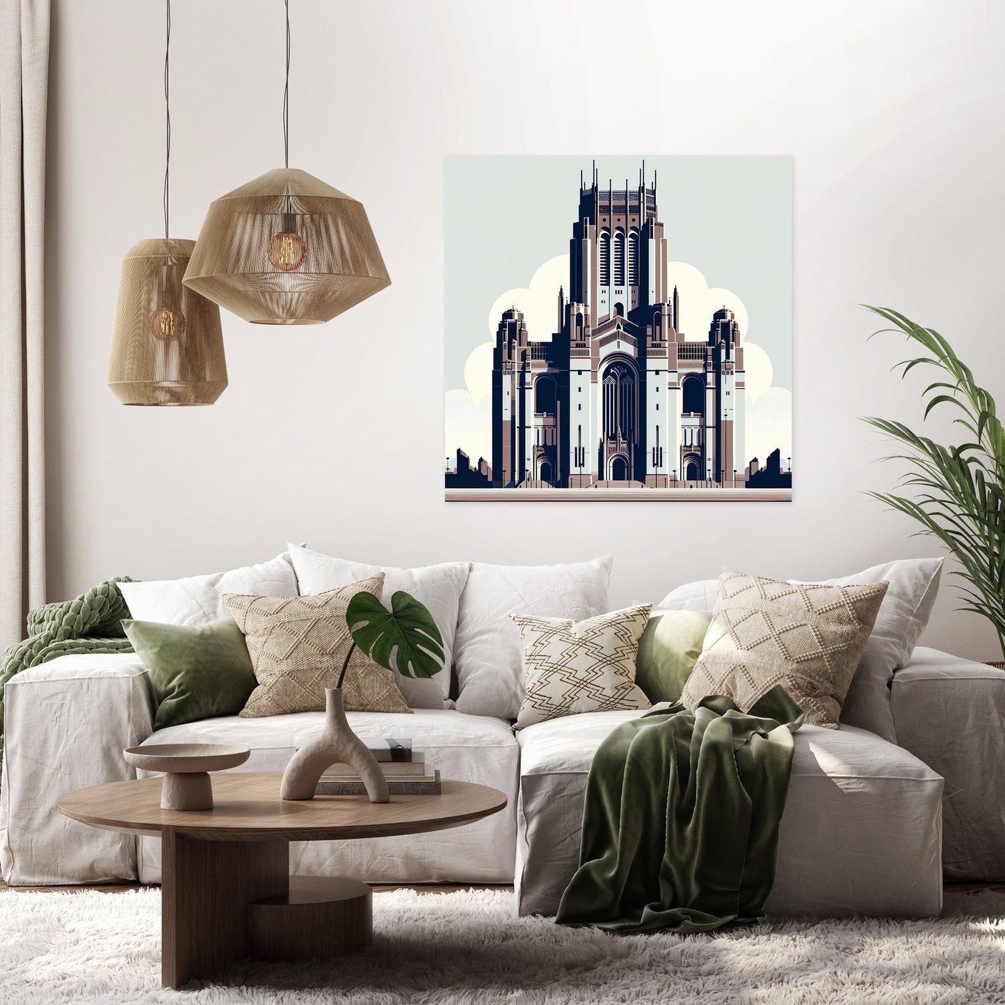 Liverpool Cathedral Minimalist Essence Canvas