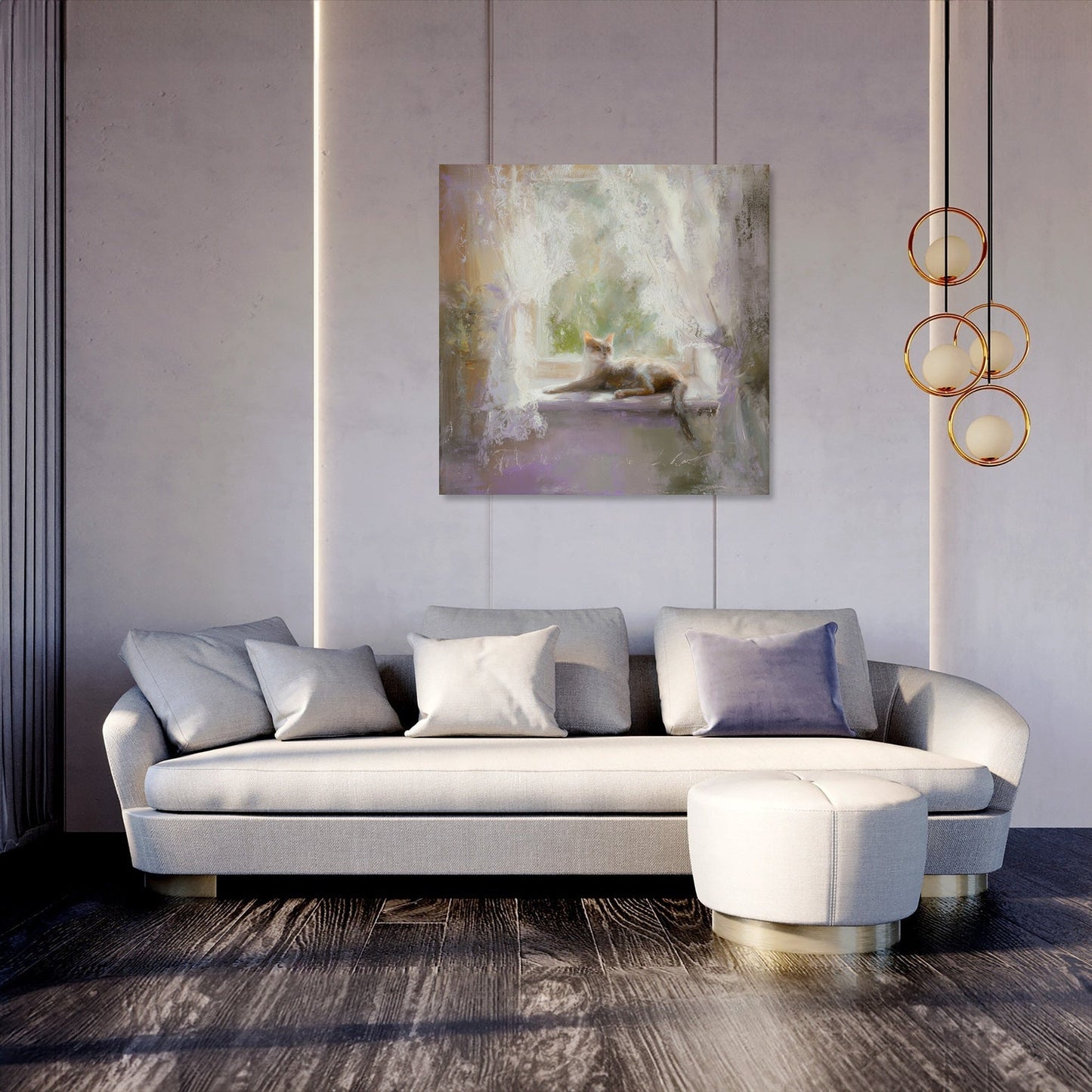 Afternoon Whiskers Canvas
