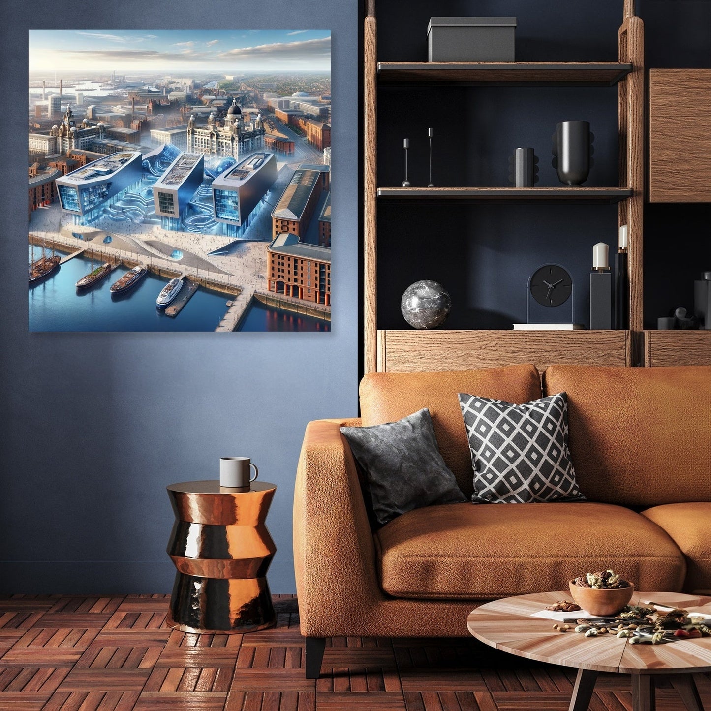 Panoramic Liverpool Canvas