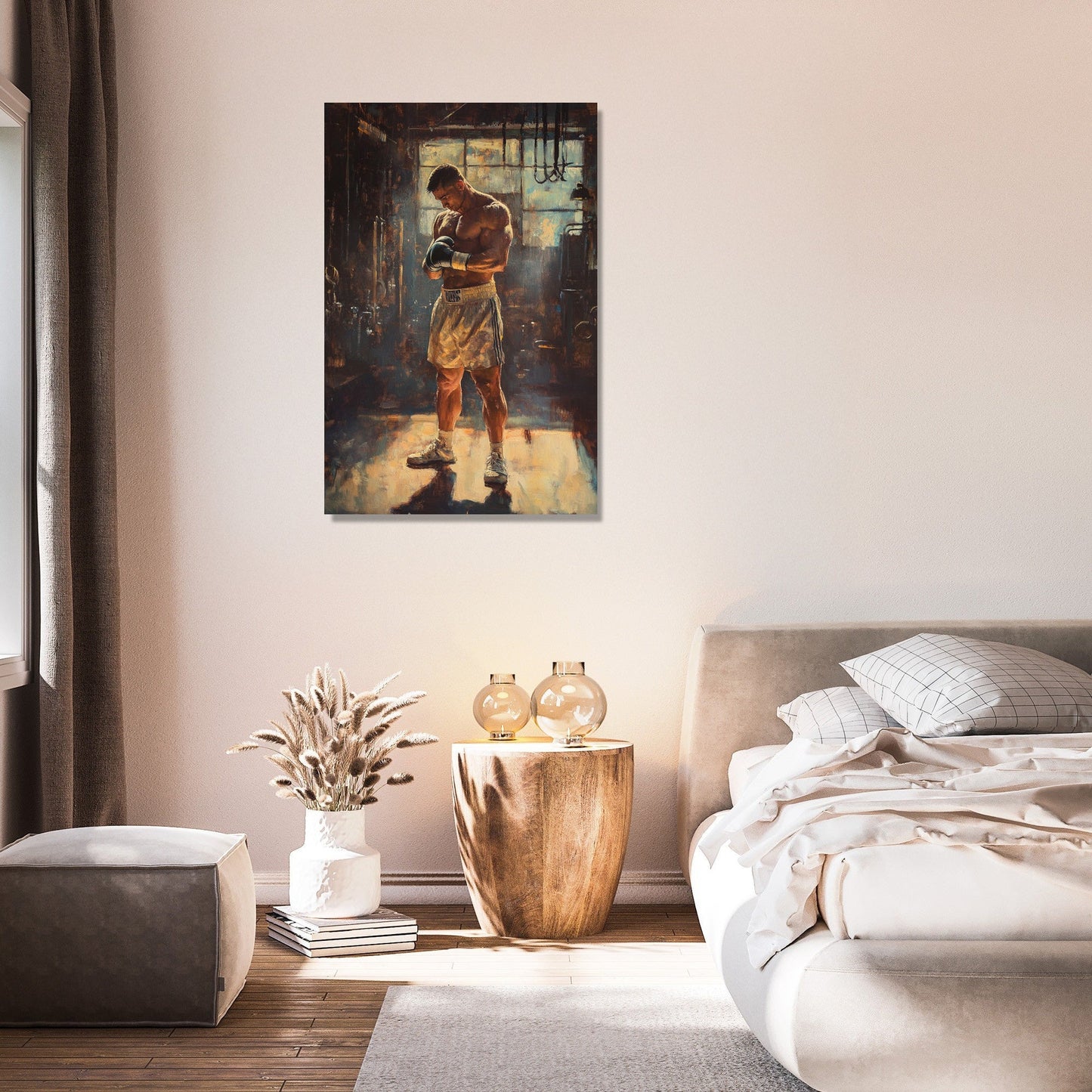 Determined Boxer Canvas