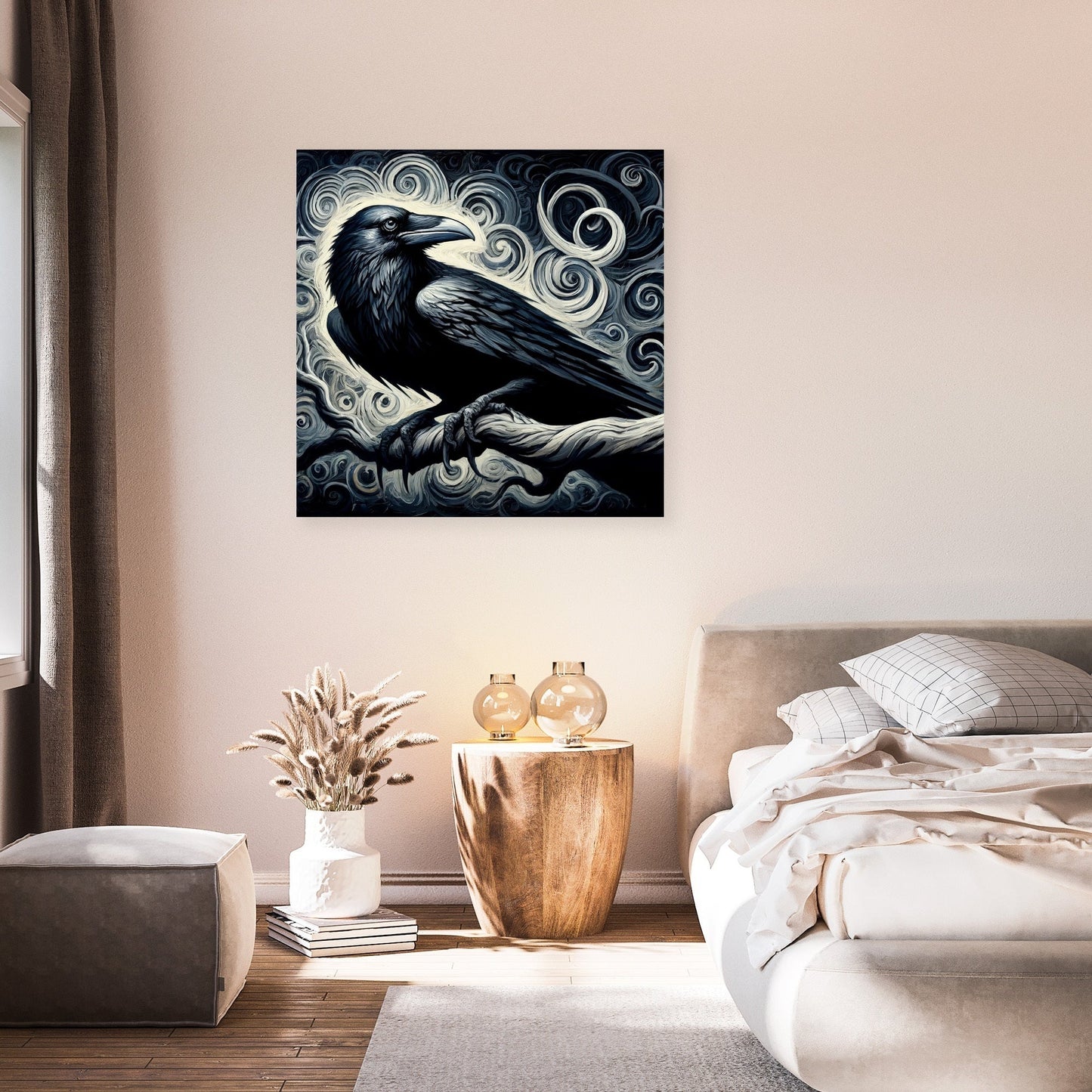 Gothic Raven Canvas