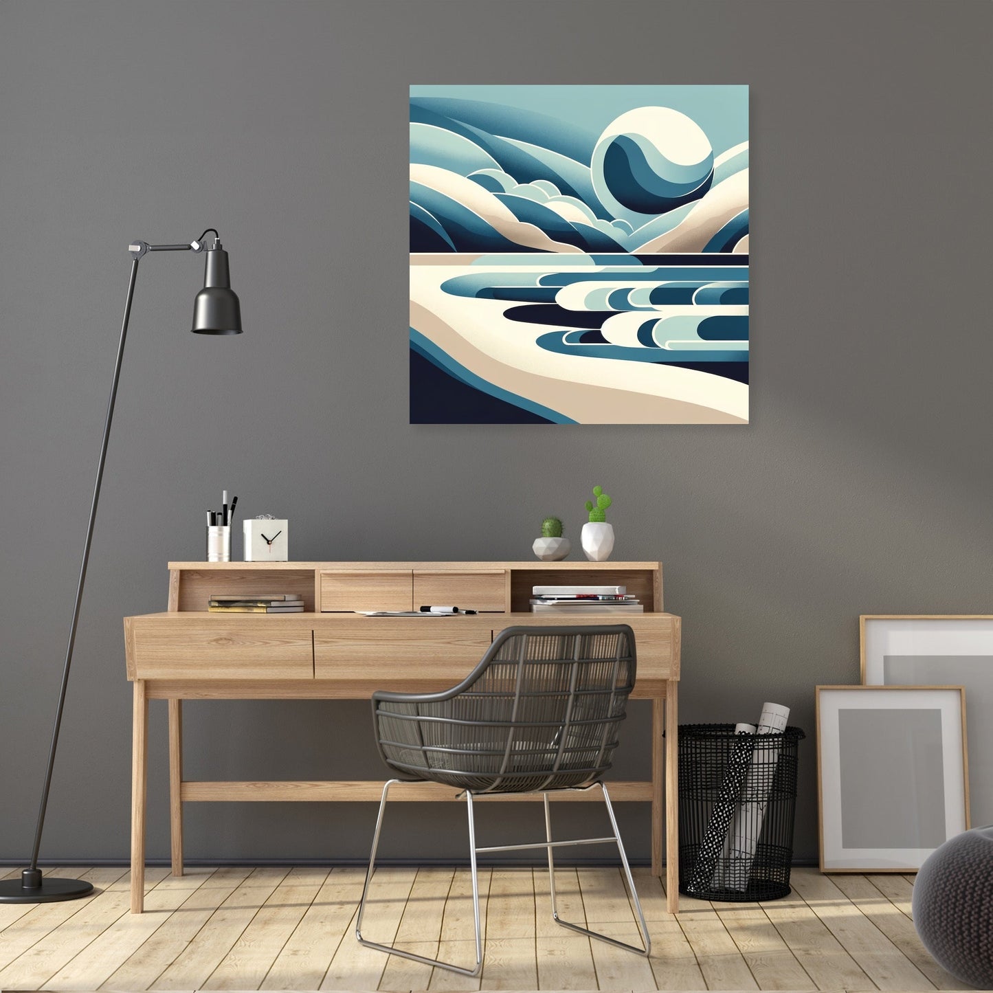 Modernist Shores Canvas
