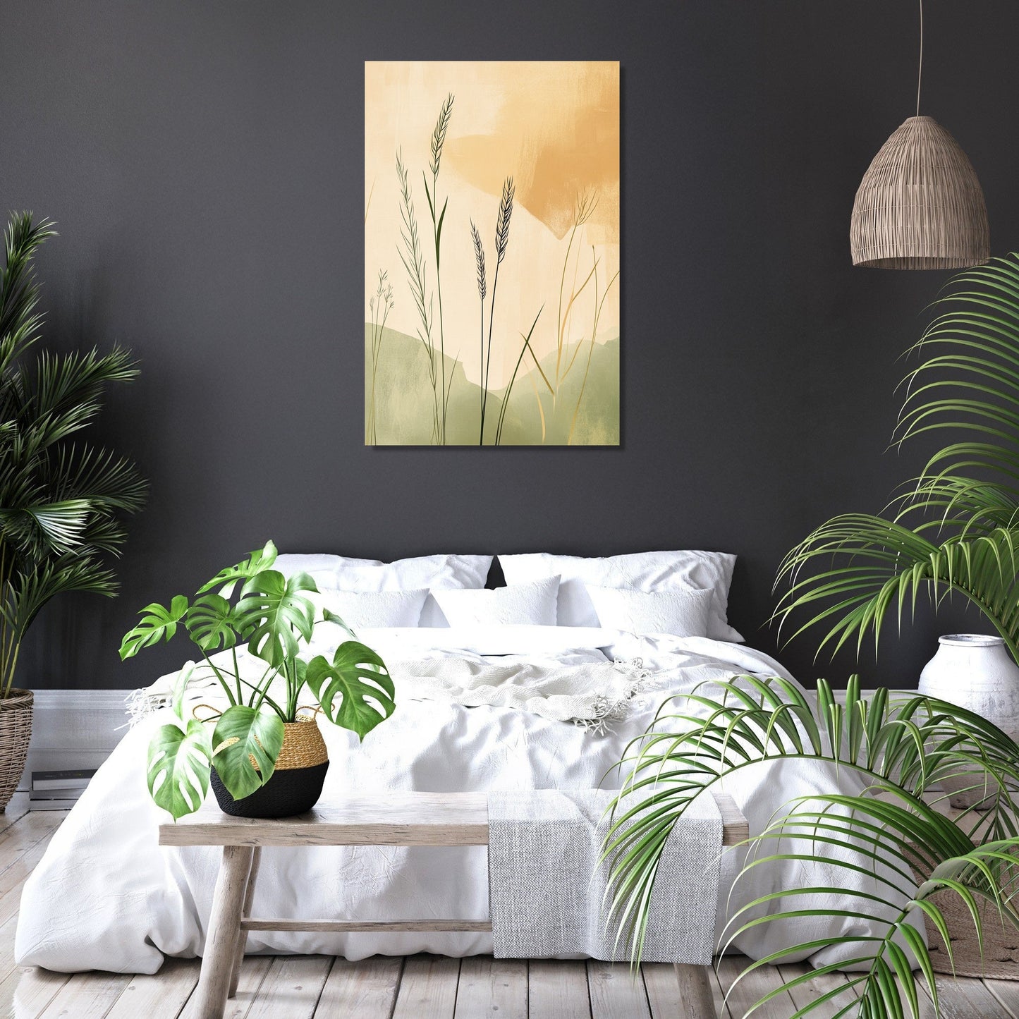 Golden Grasslands Canvas