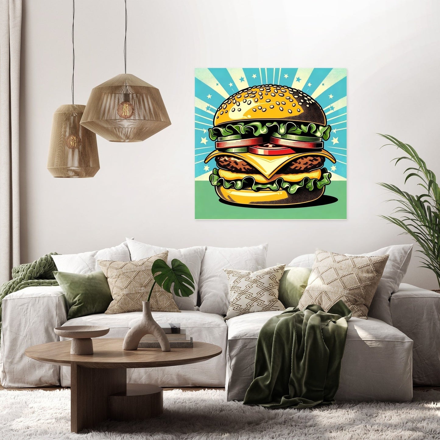 Pop Burger Canvas