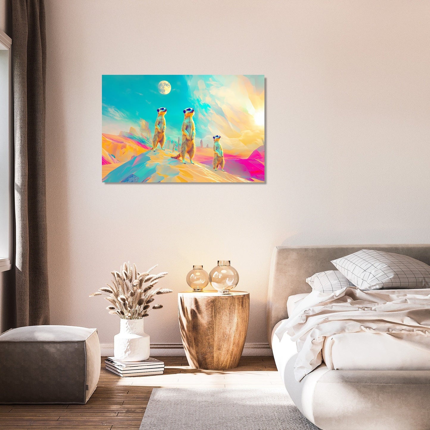 Surreal Meerkats Canvas