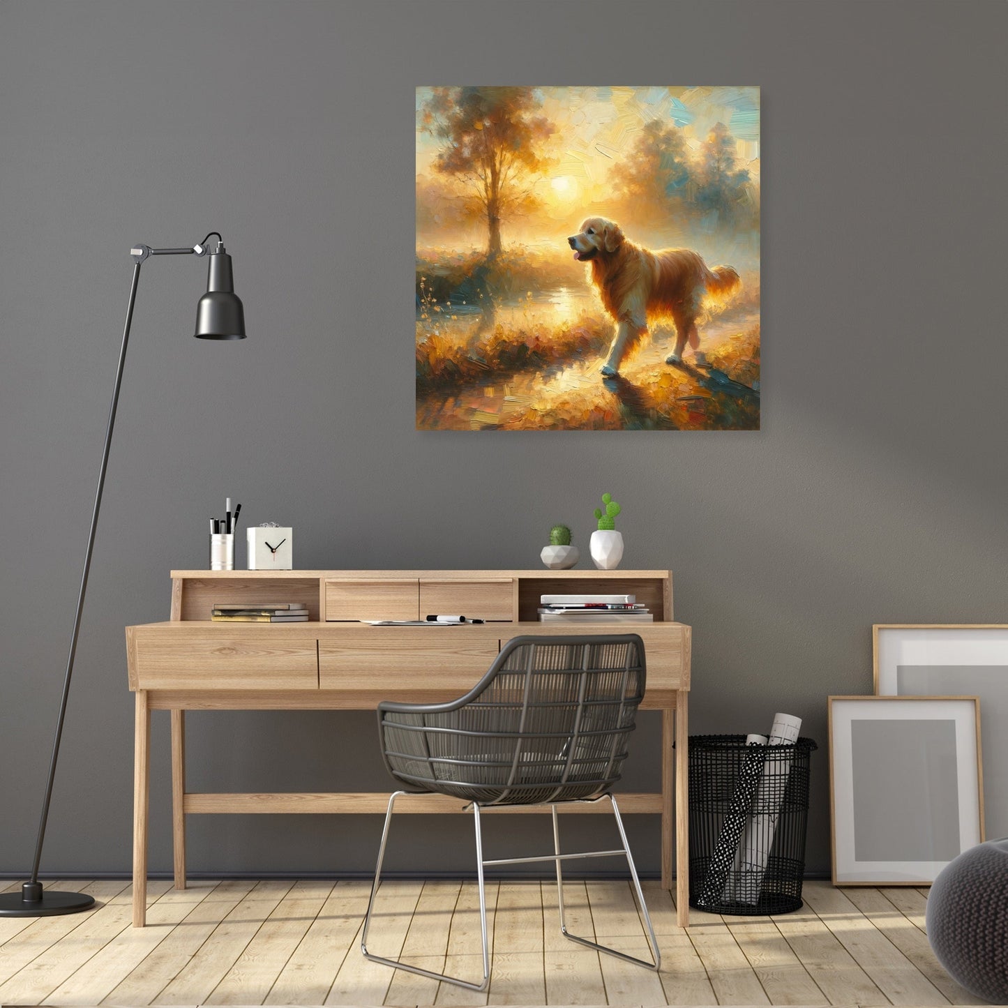 Golden Sunrise Stroll Canvas