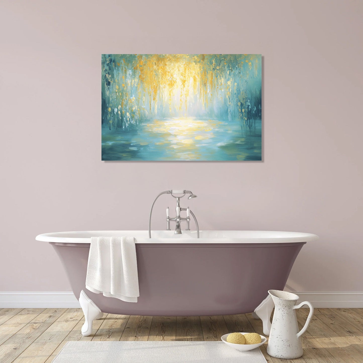 Sunlit Droplets Canvas
