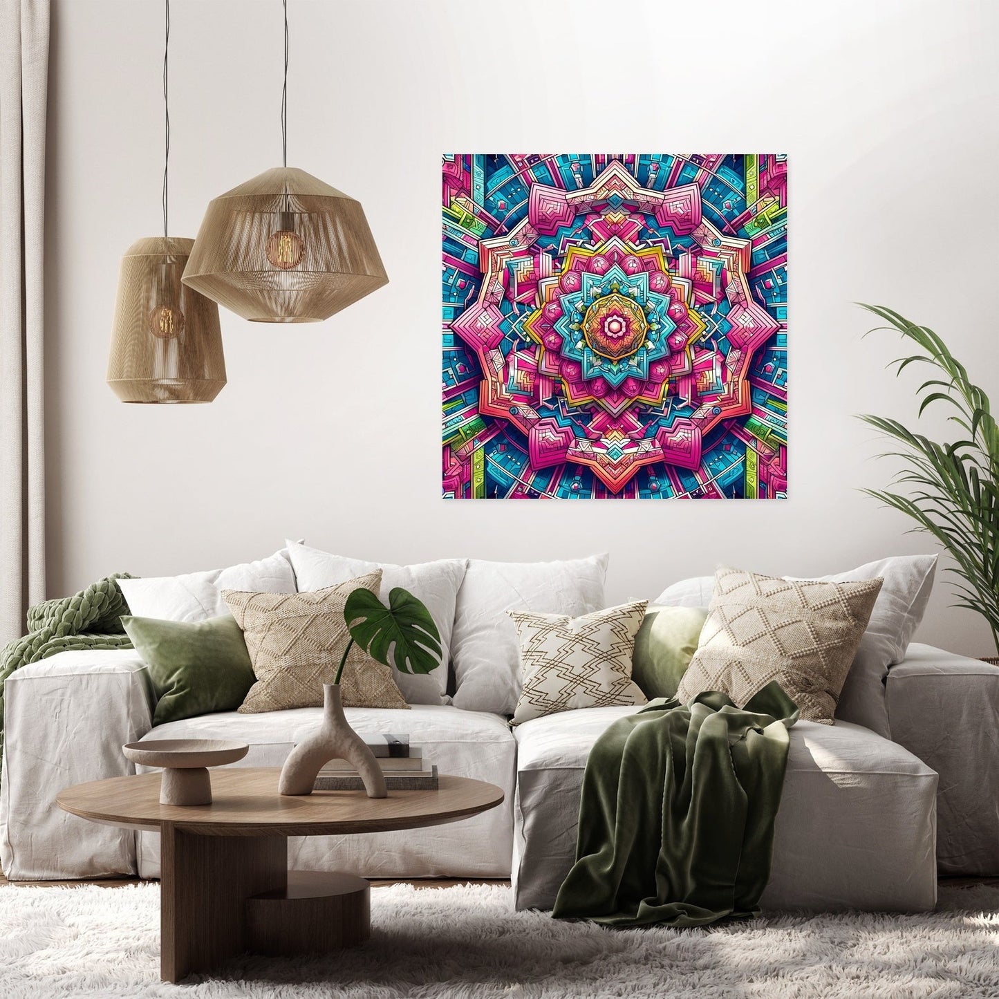 Labyrinthine Vibrance Canvas