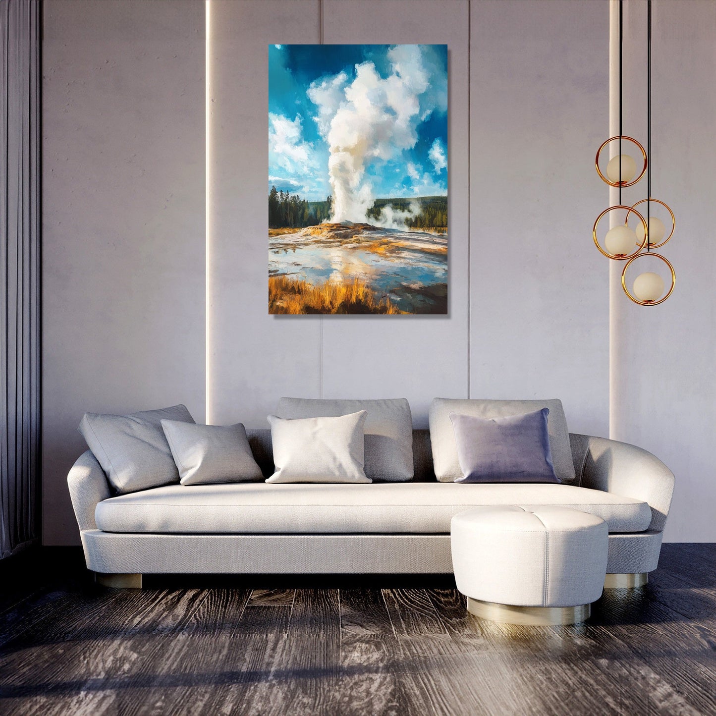 Yellowstone Geyser Canvas