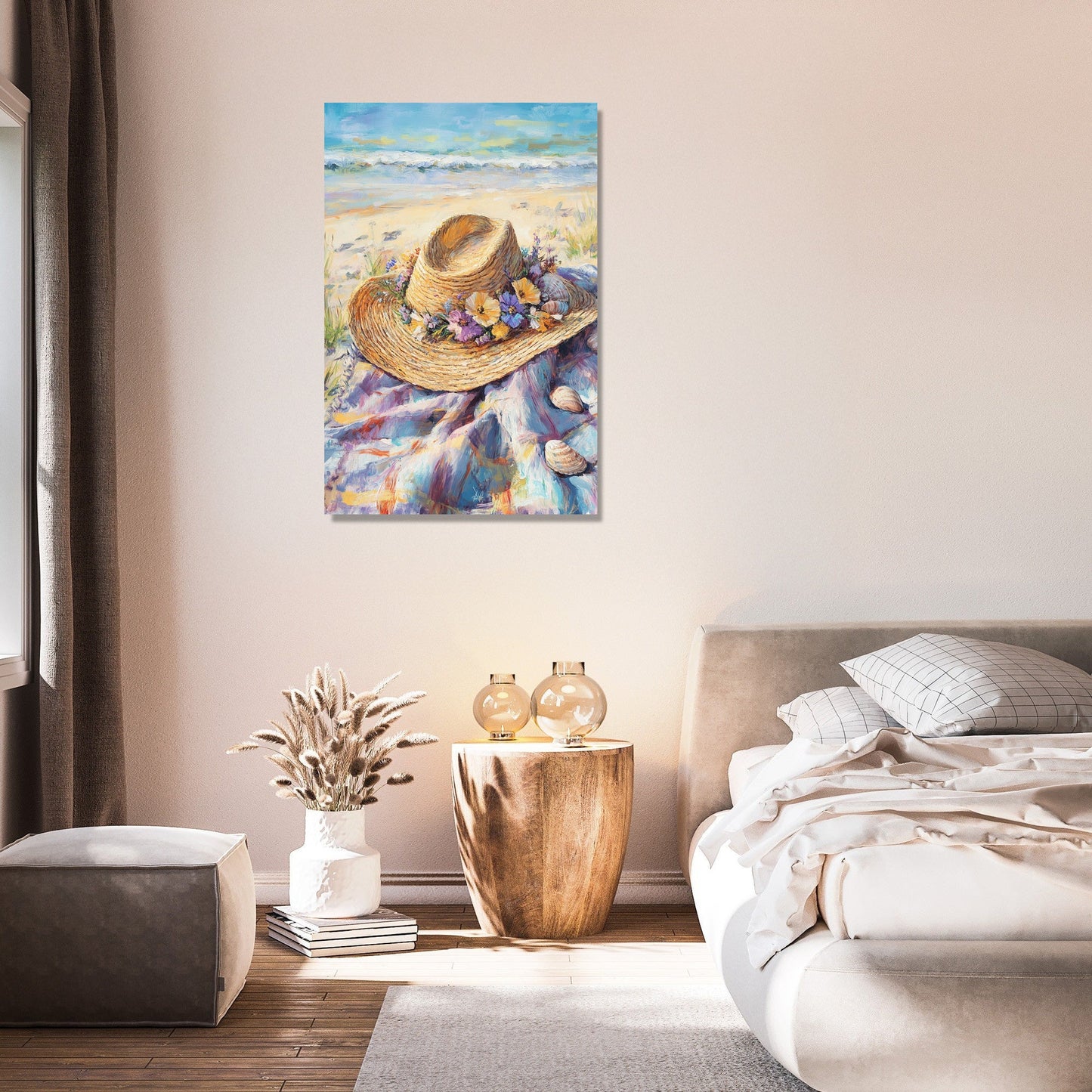 Summer Straw Hat Canvas