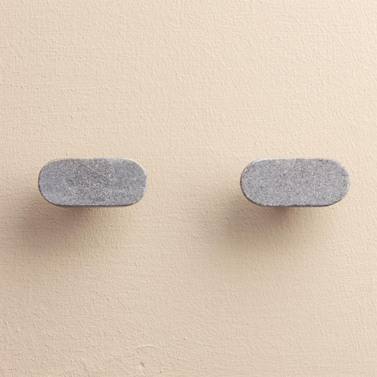 Veena Grey Stone Drawer Knobs