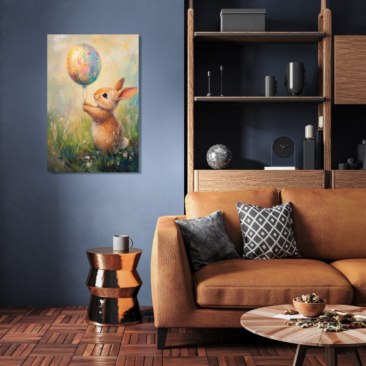 Bunny's Easter Balloon Canvas