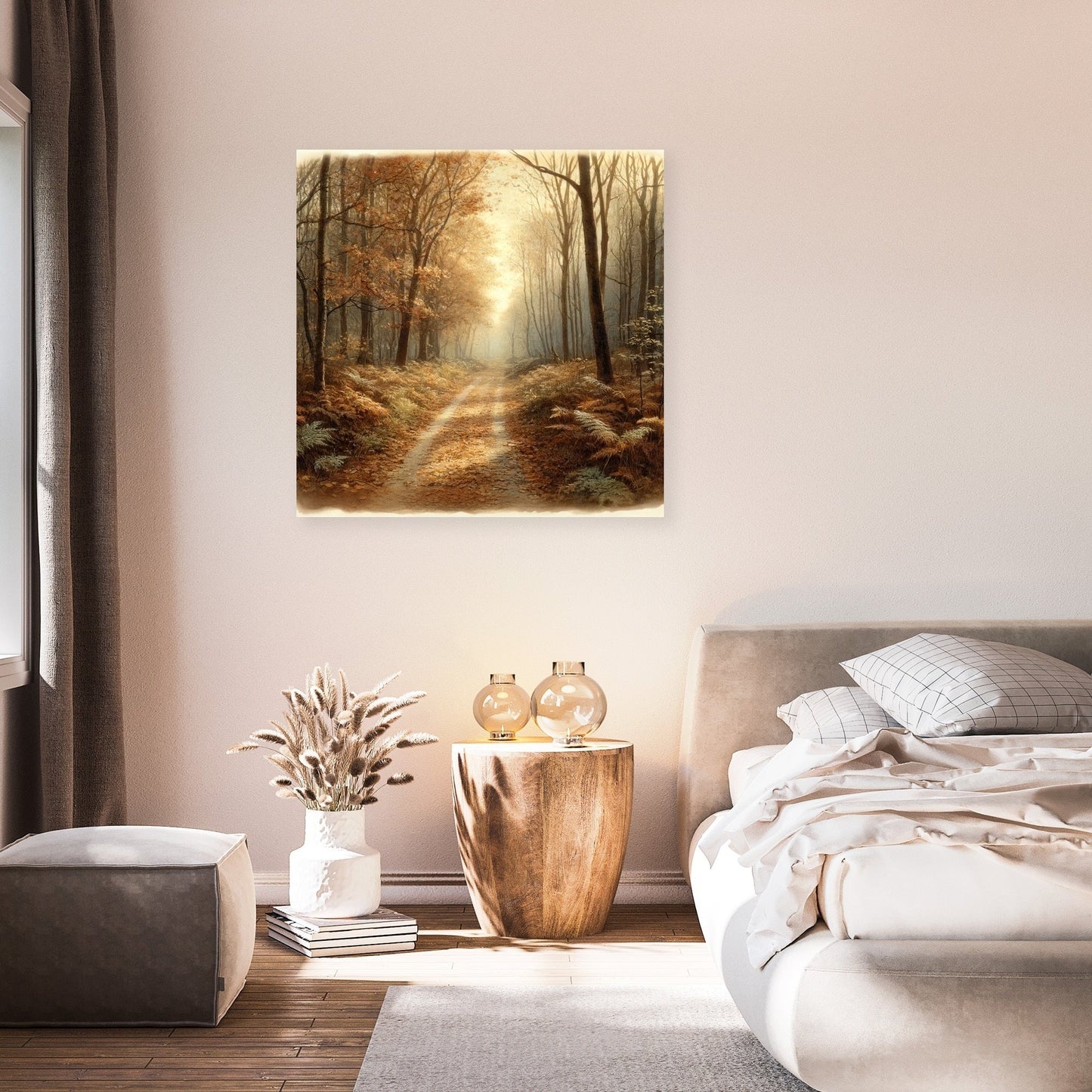 Autumn Evening Pathway Canvas