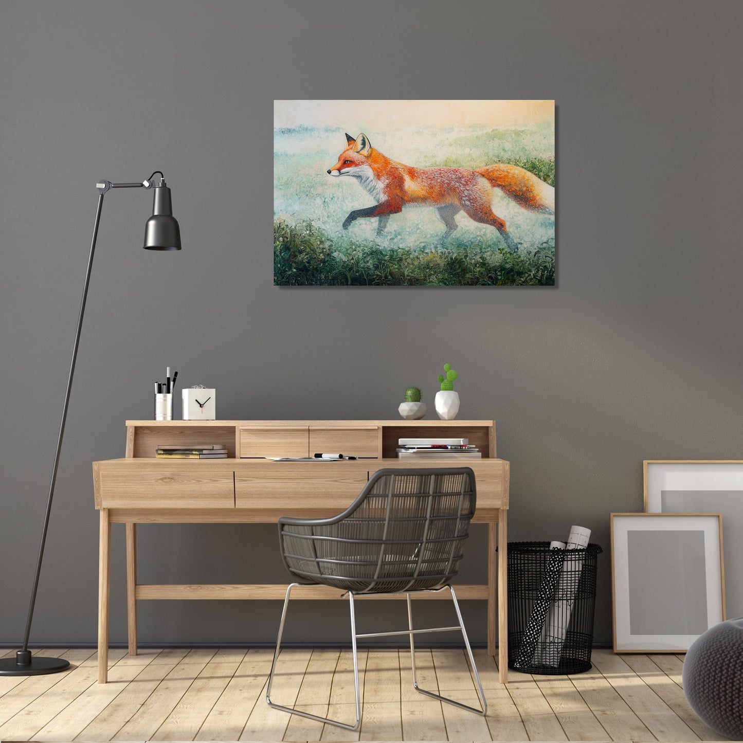 Red Fox Dawn Canvas