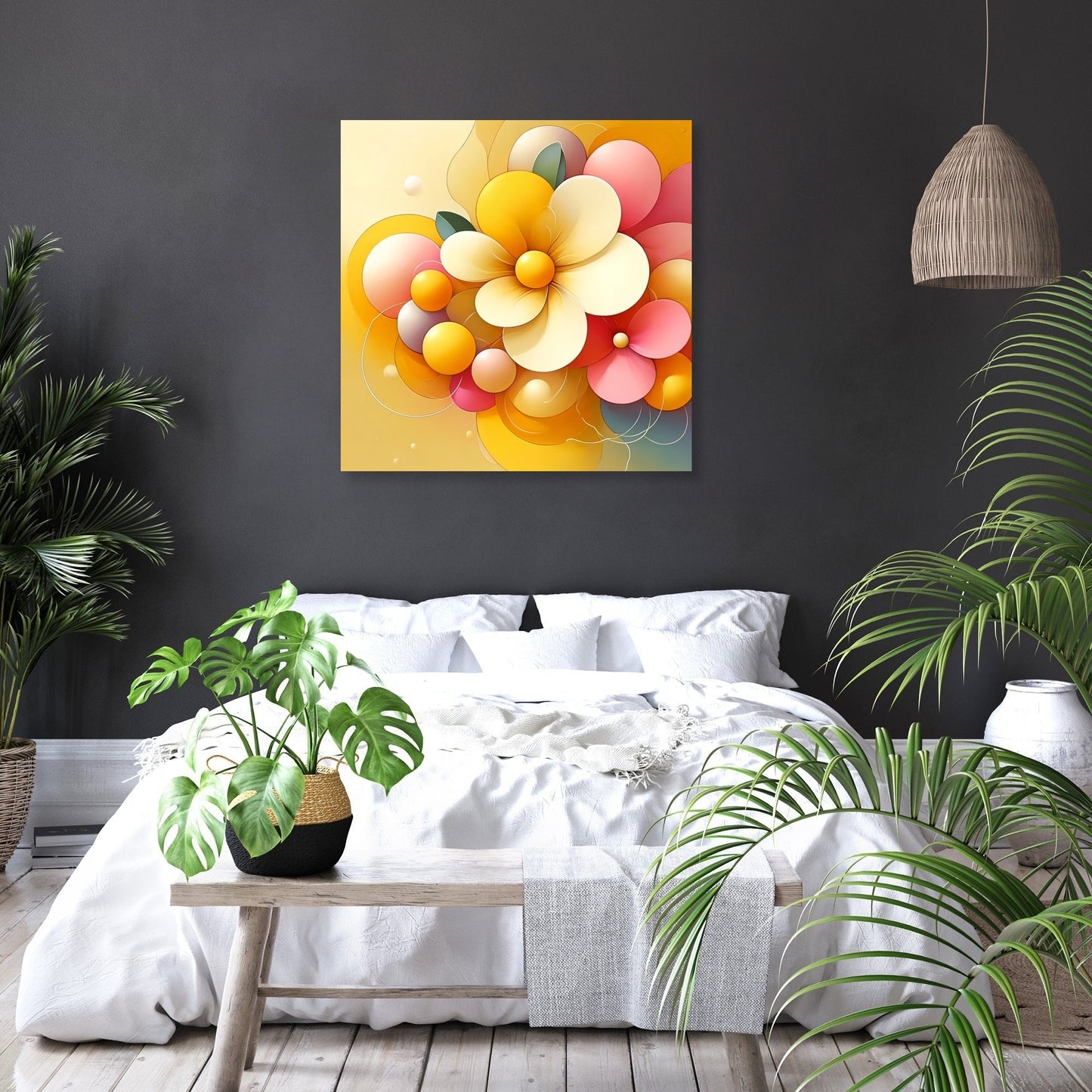 Happiness Bloomed Canvas