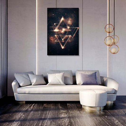 Cosmic Triangles Canvas