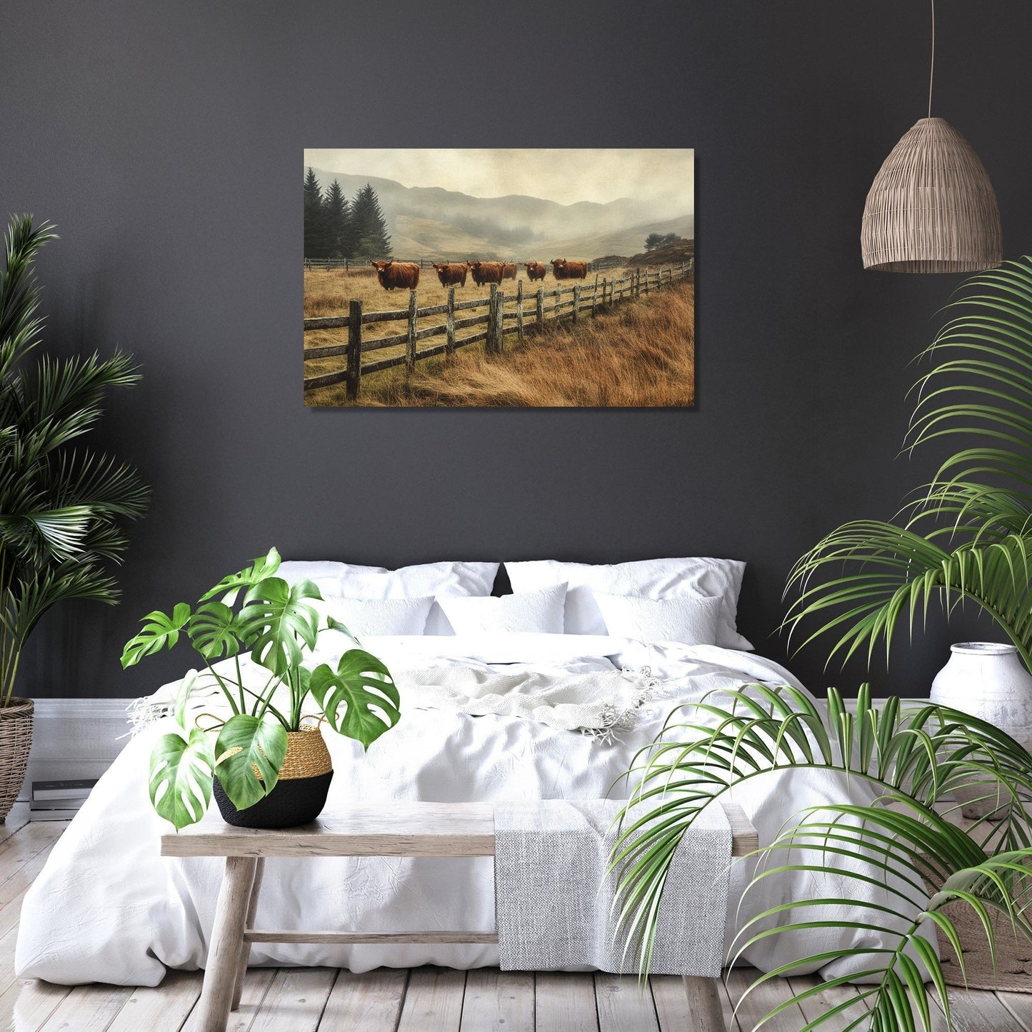 Highland Cows Canvas