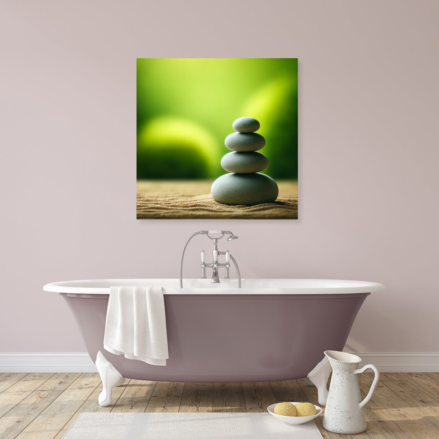Zen Stones Balance Canvas
