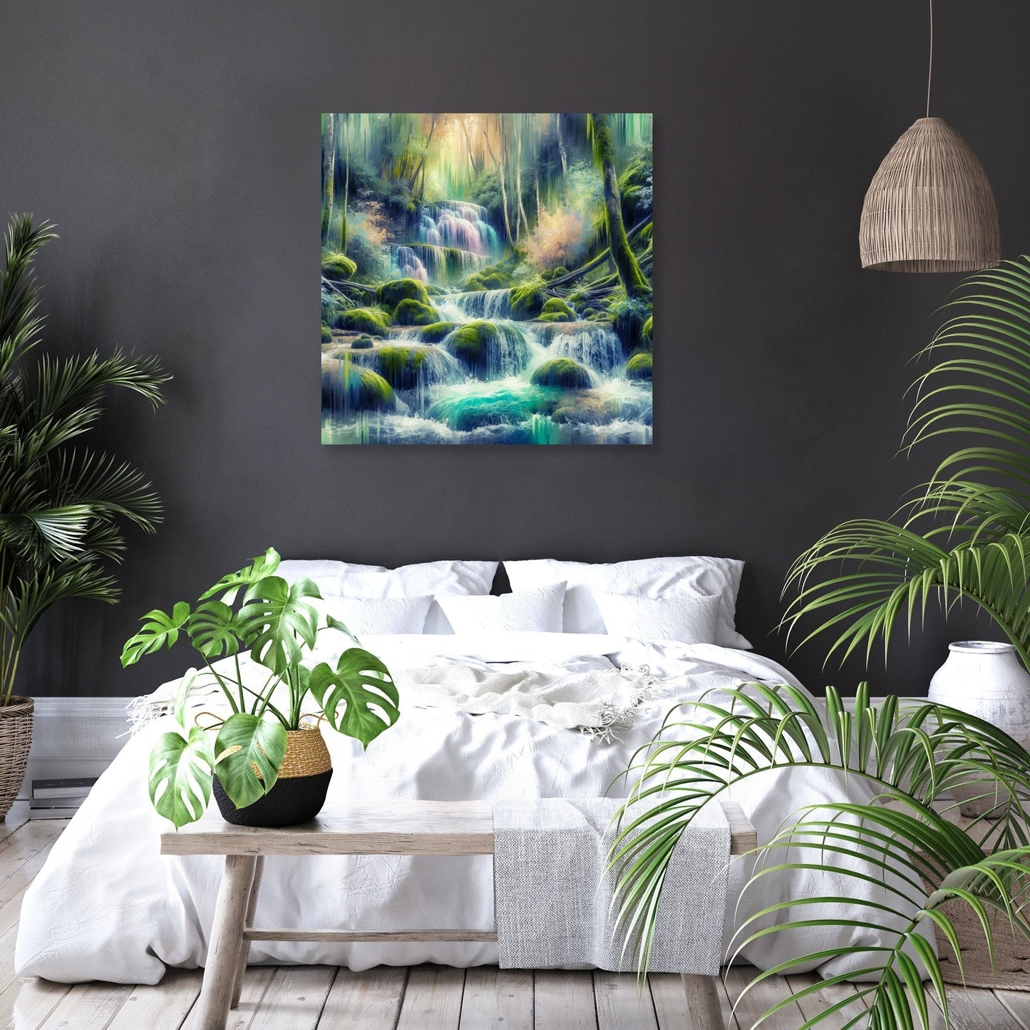 Mystical Waterfall Canvas