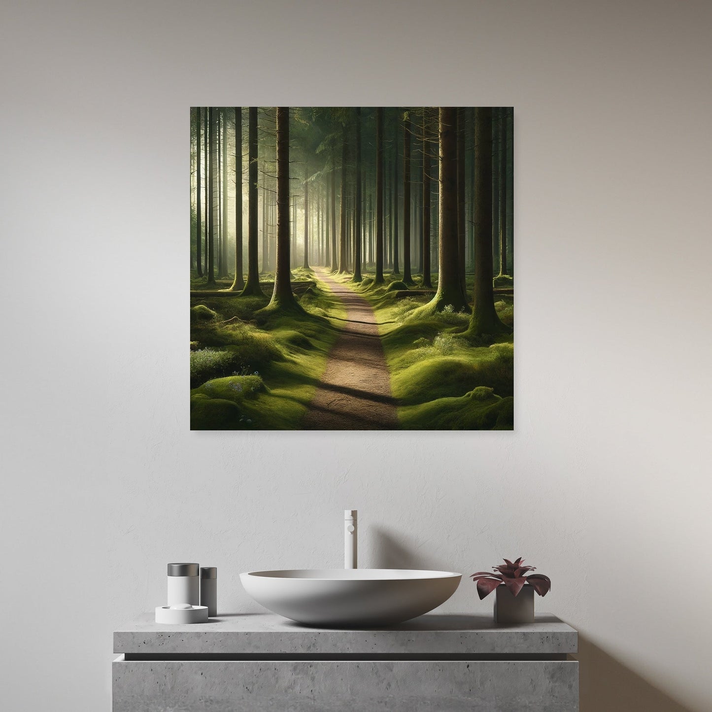 Tranquil Forest Pathway Canvas