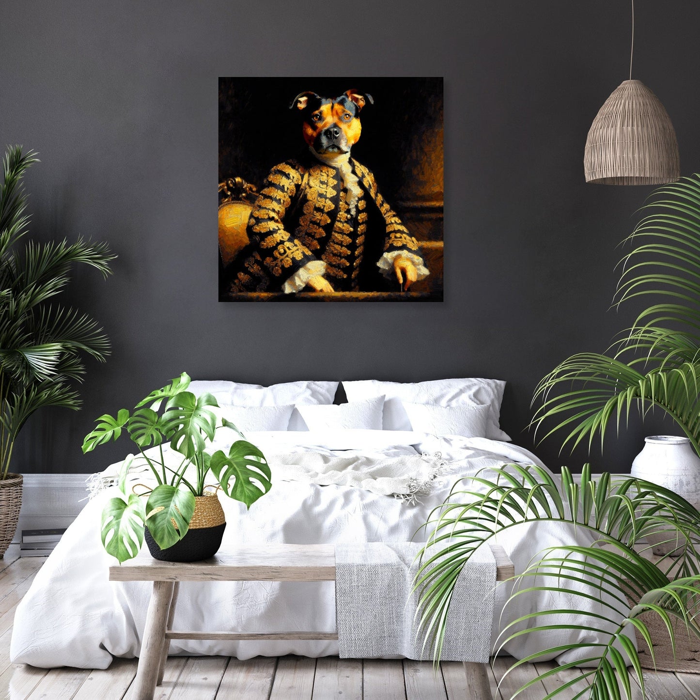 Regal Terrier Time-Crossroads Canvas