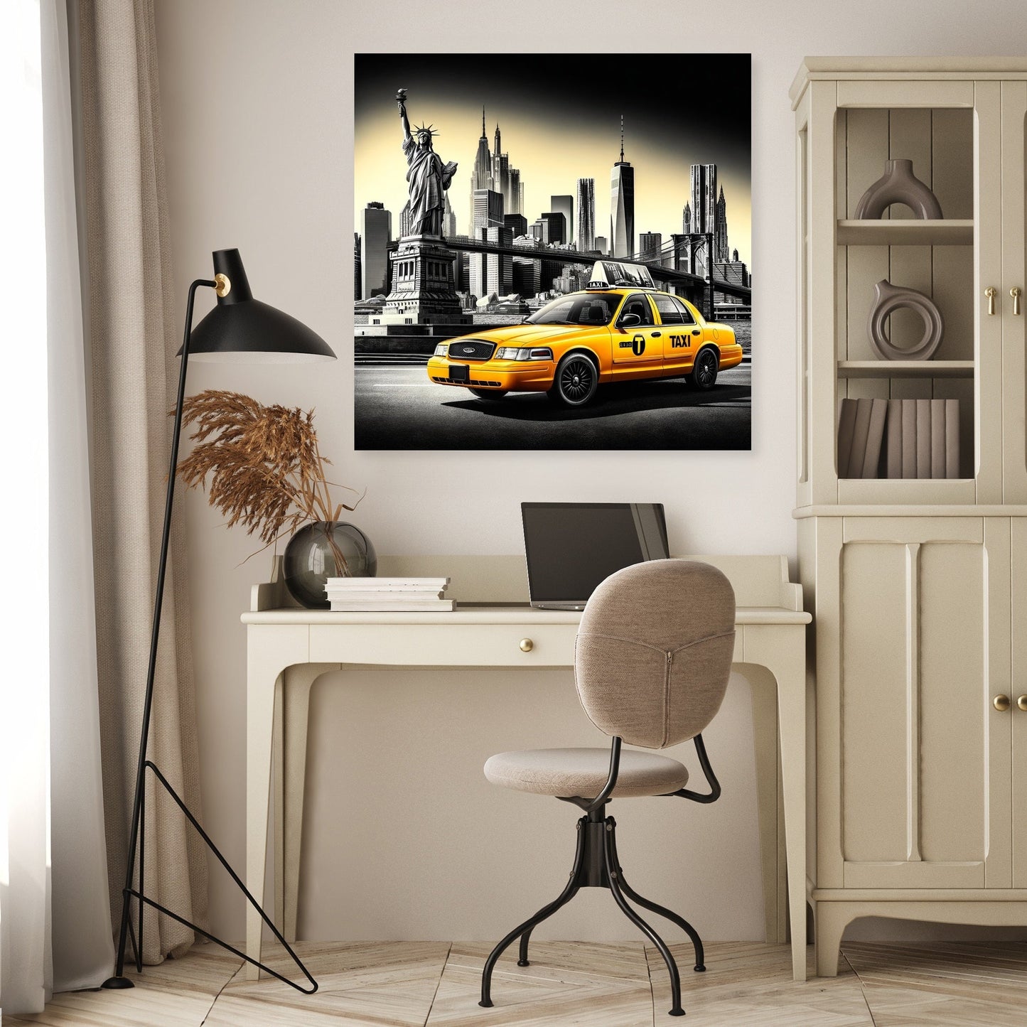 Yellow Cab in NYC Canvas