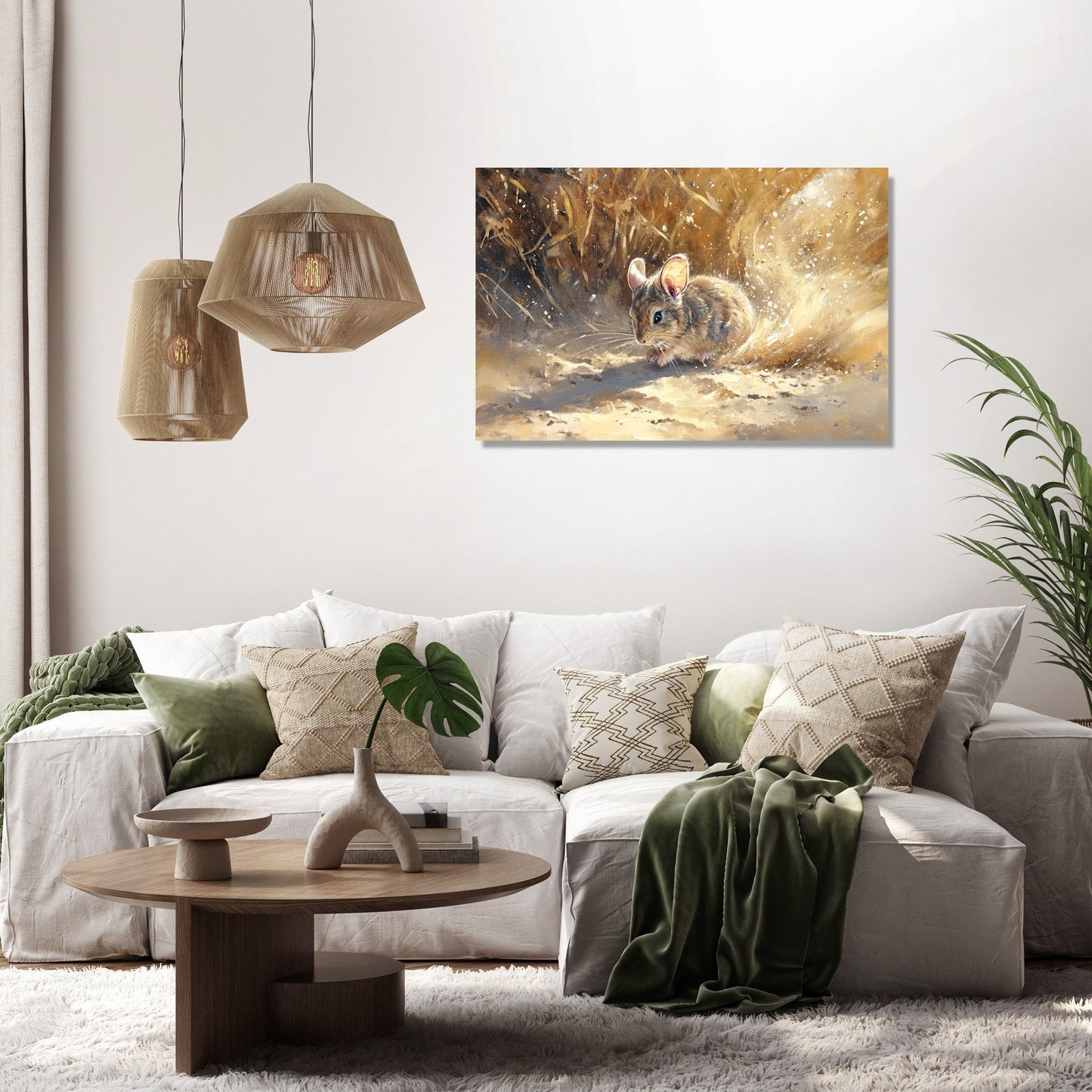 Chinchilla in Sunlit Canvas