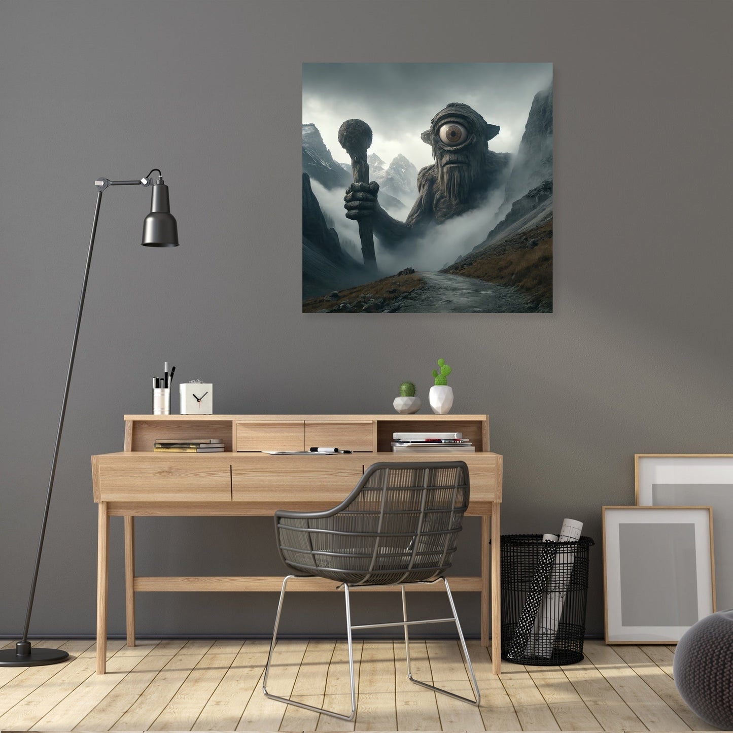 Guardian Cyclops of the Misty Pass Canvas